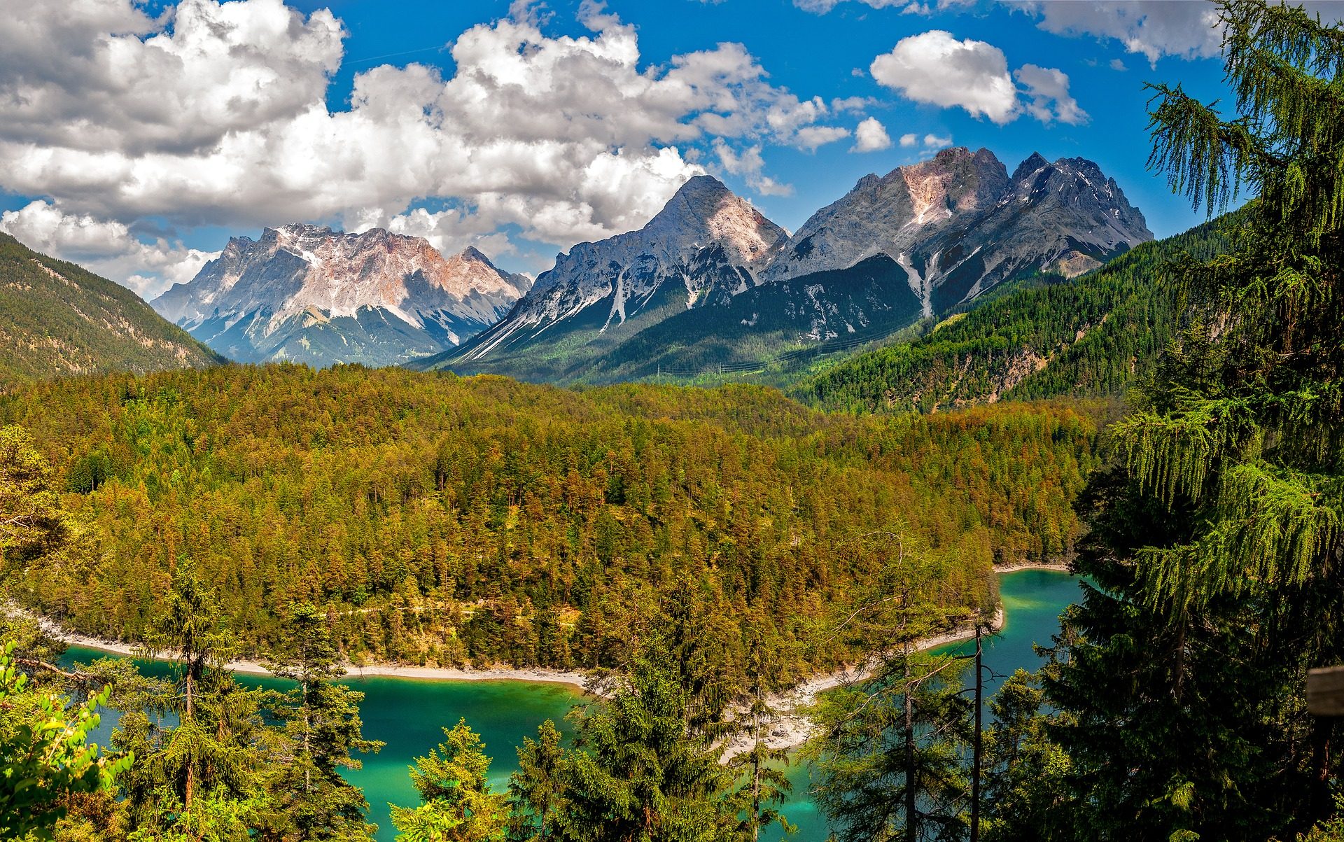 Widok na austriackie Alpy