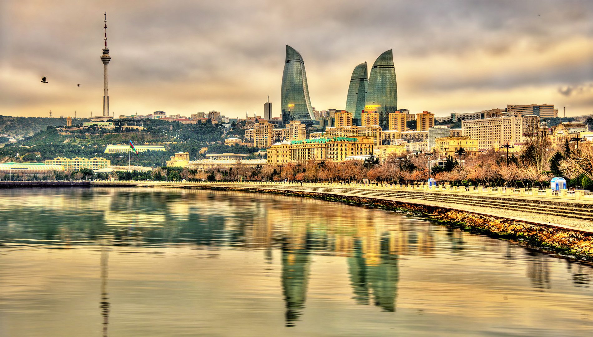 Baku Attractions - Fire Towers, where to vacation in May?