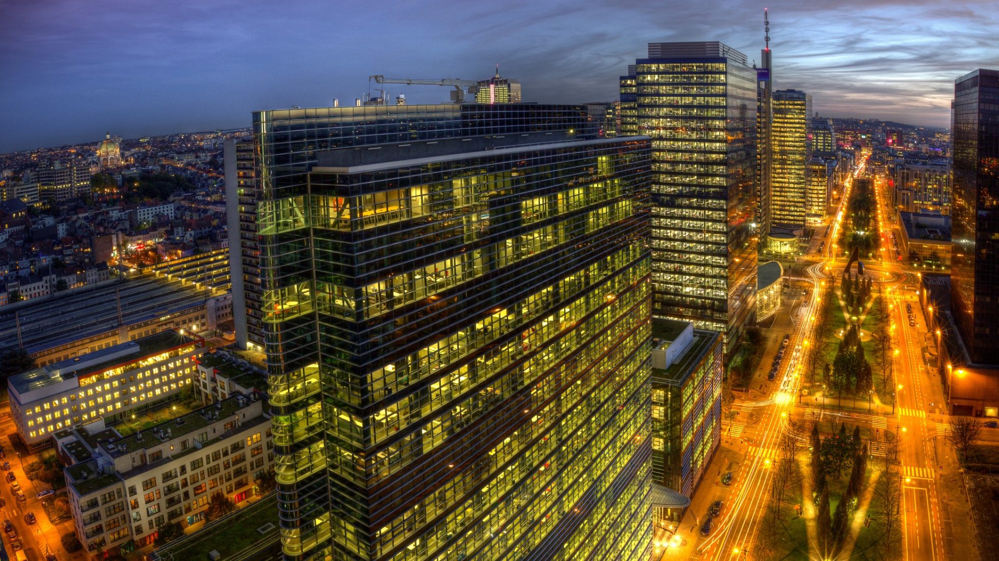 Brussels by night, where to go on vacation in April?