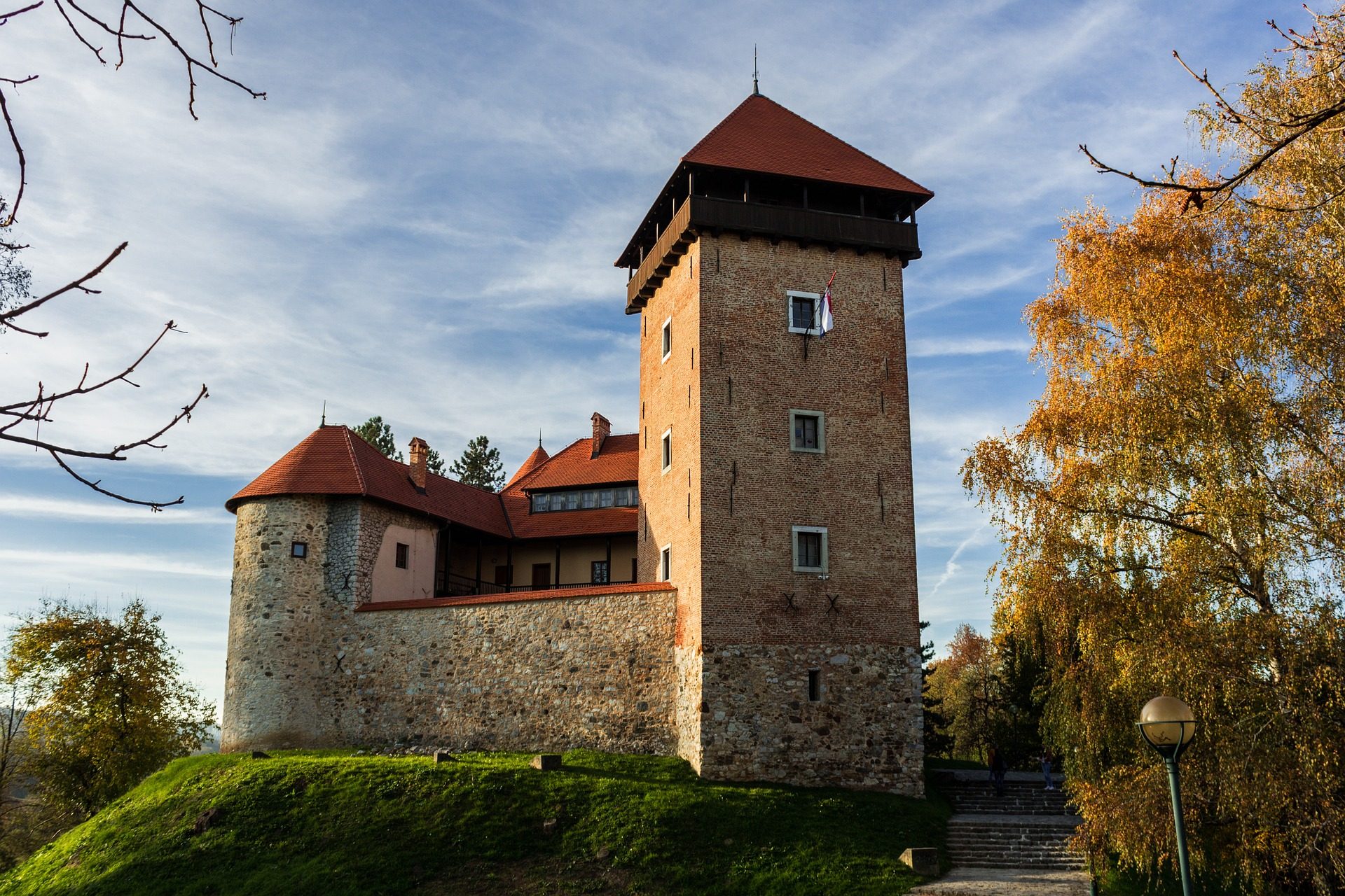 widok na zamek Karlovac w Chorwacji. Nieznane atrakcje Chorwacji.