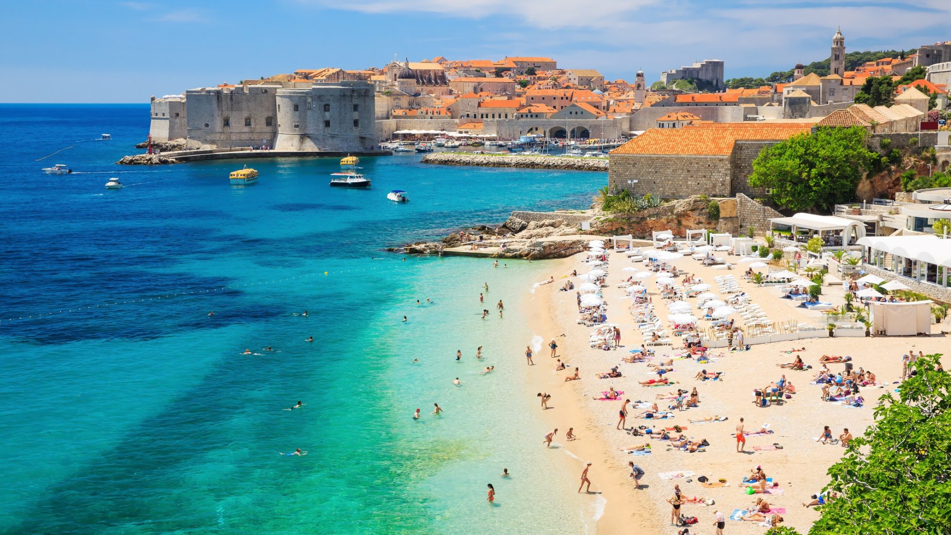 Beach in Dubrovnik
