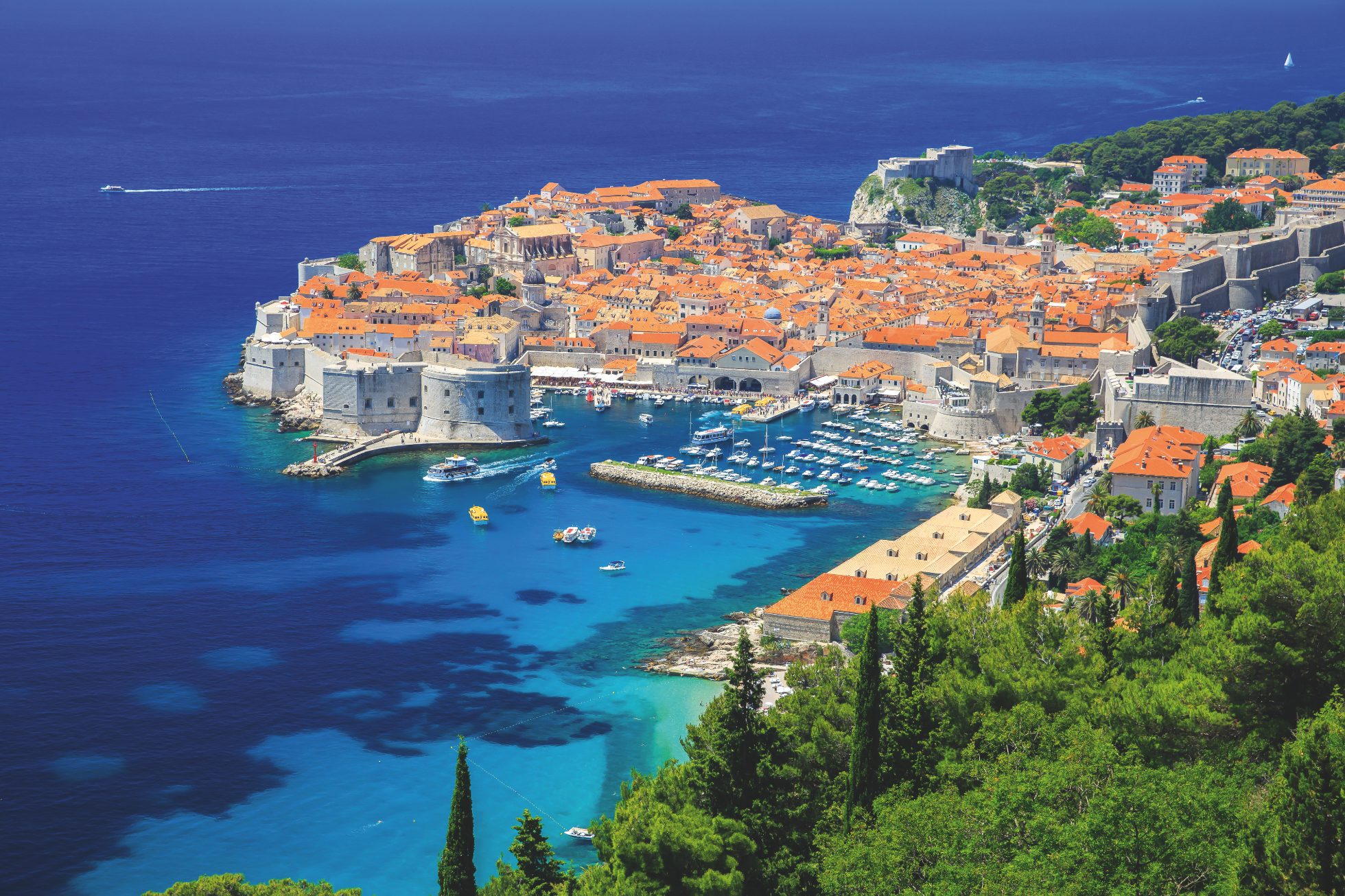 Dubrovnik - panorama of the city - Balkan holiday, holiday in the Balkans