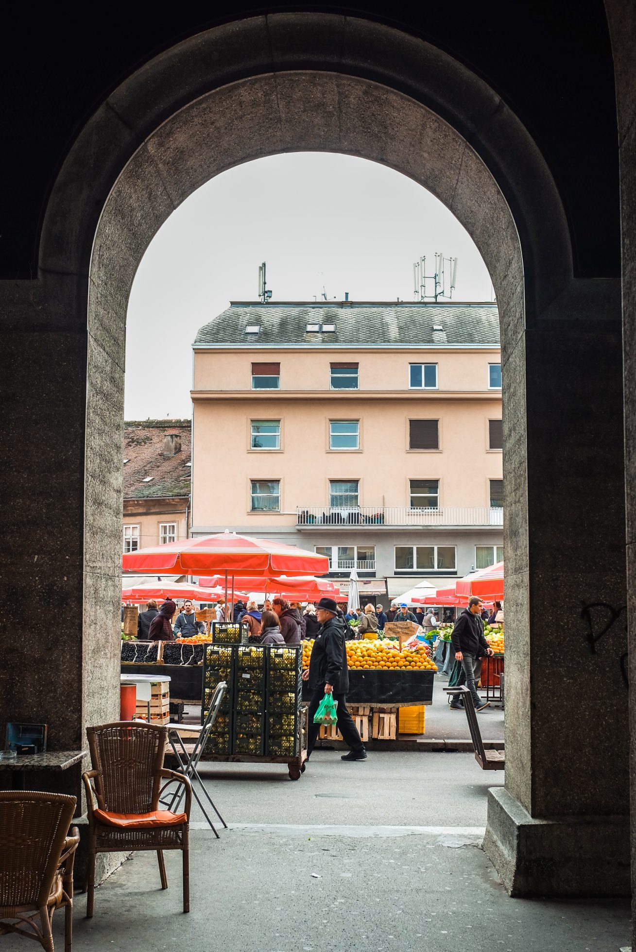 Market in Zagreb