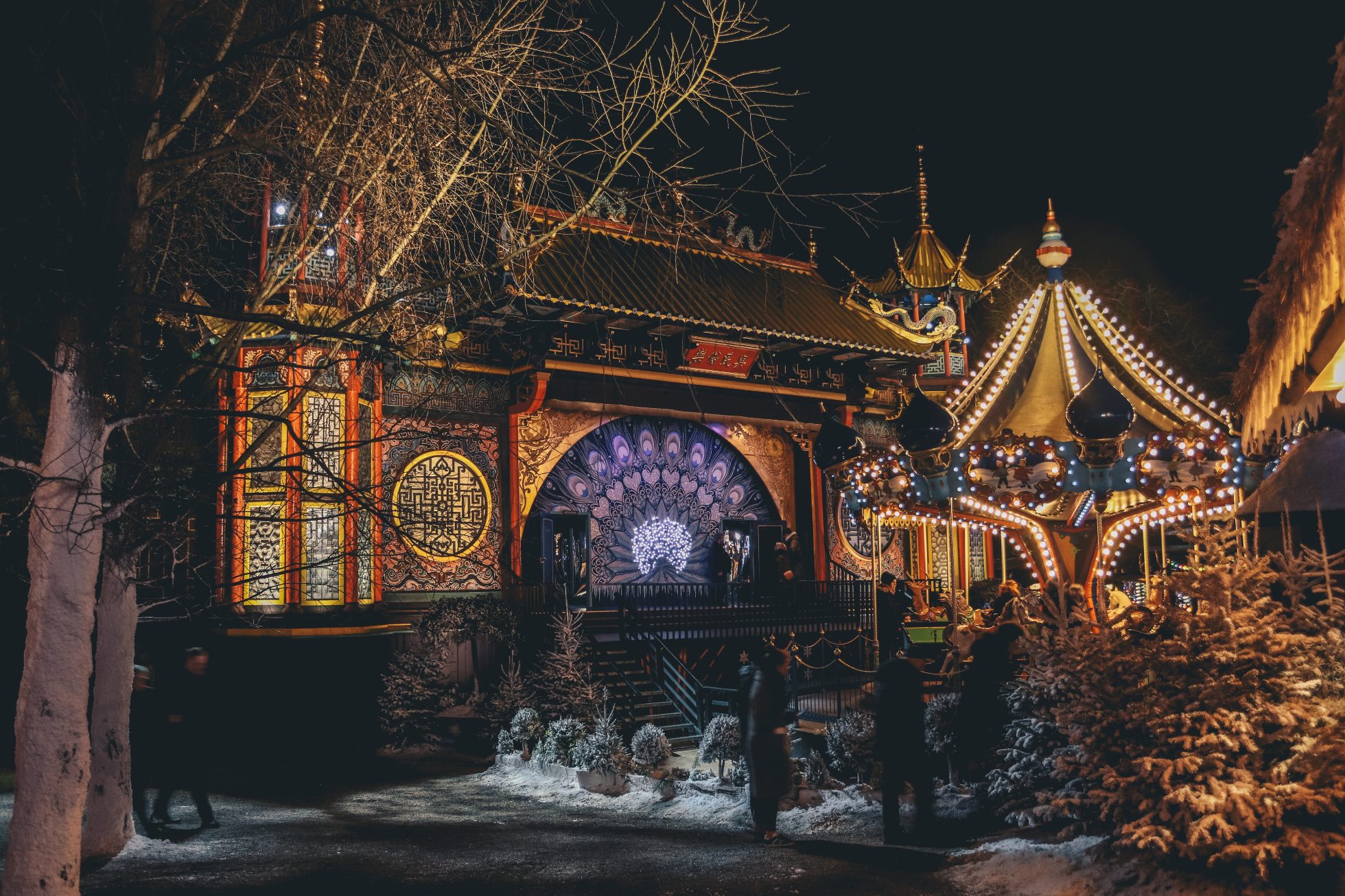 Ogrody Tivoli w Kopenhadze, Dania, gdzie na ferie zimowe z dziećmi