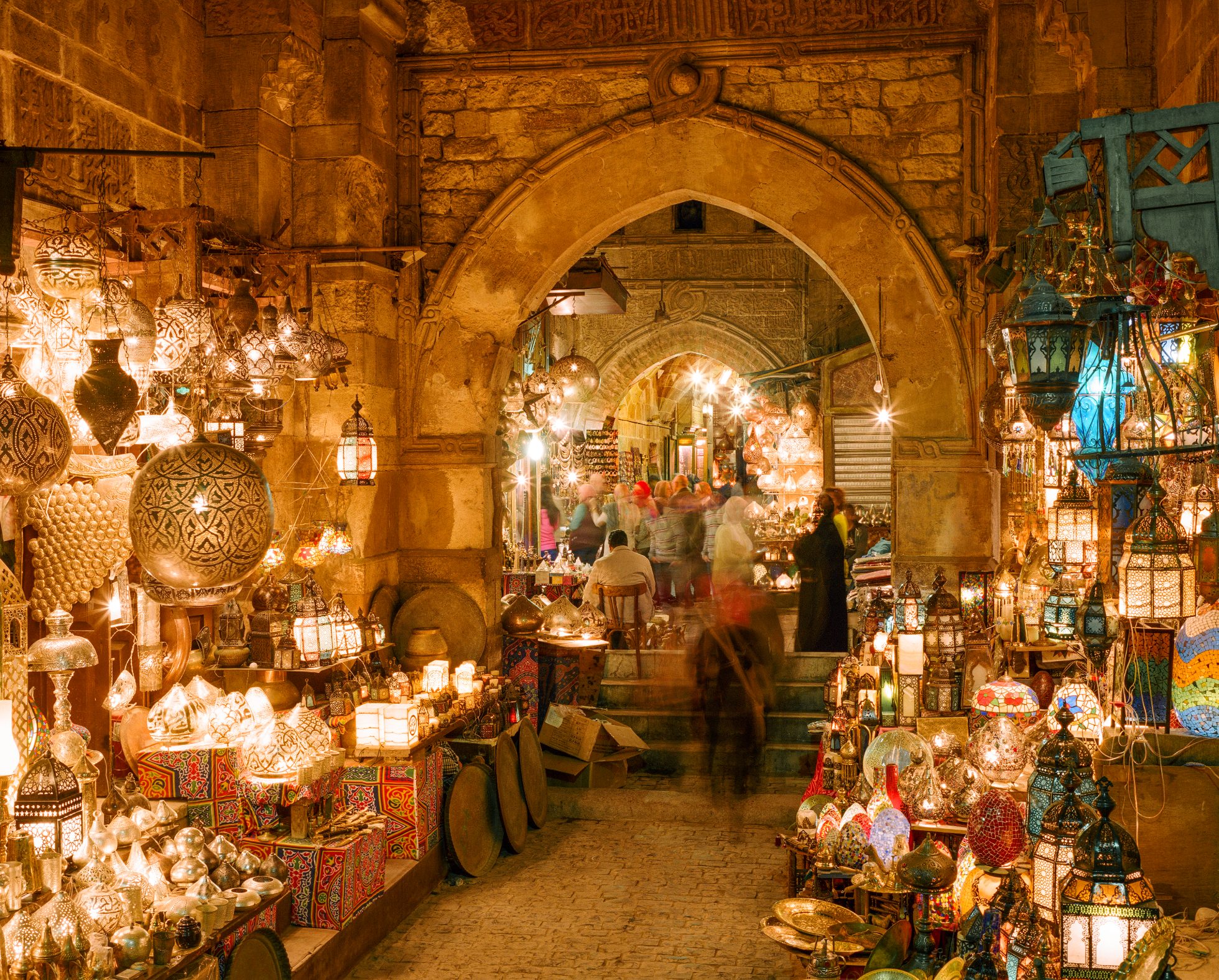 Bazar Khan El-Khalili w Kairze, wakacje w Egipcie