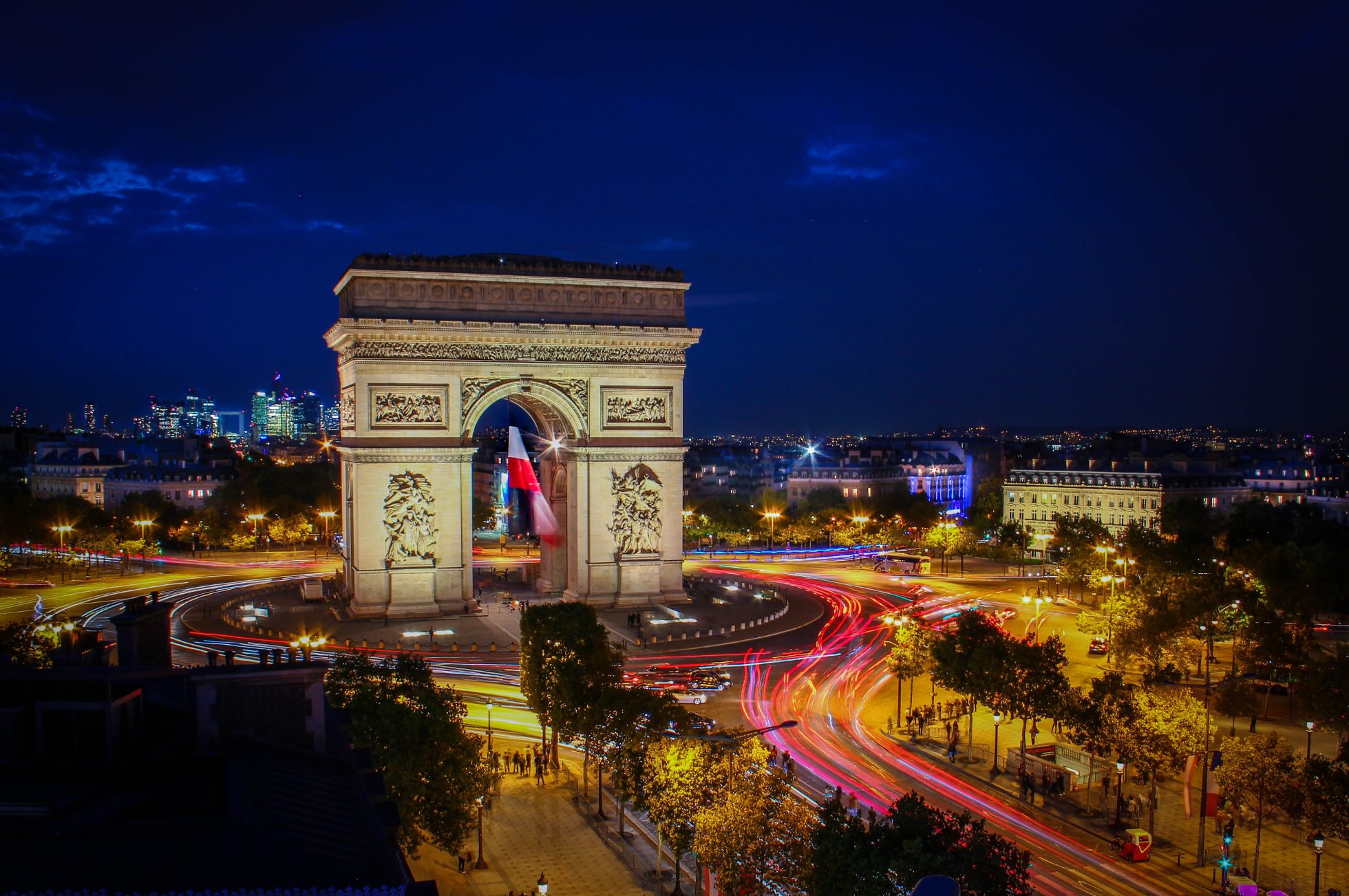The Arc de Triomphe in Paris in winter, the most instagrammed places in Paris