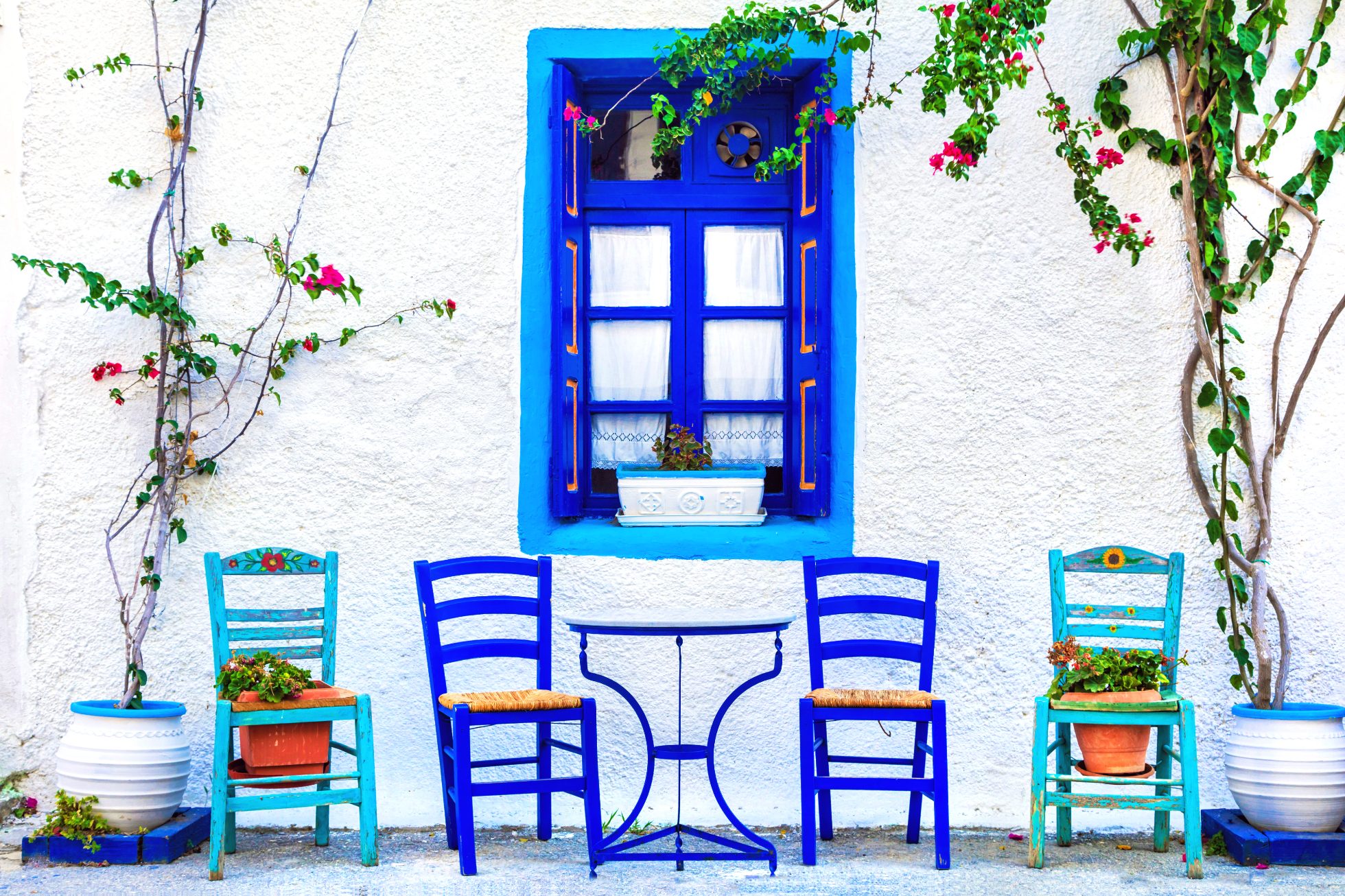tradycyjna grecka tawerna na Tinos, wyspy greckie