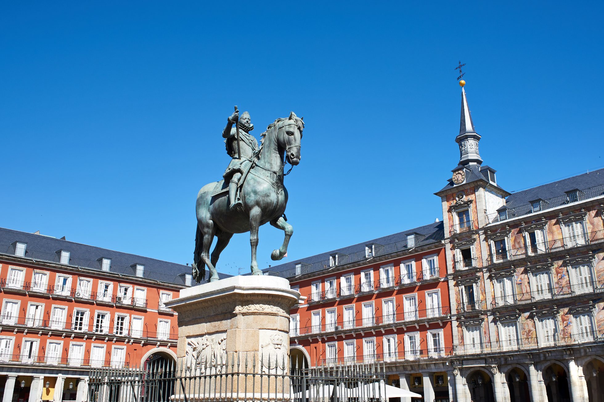 Atrakcja Madrytu - Pomnik Filipa III na Plaza Mayor