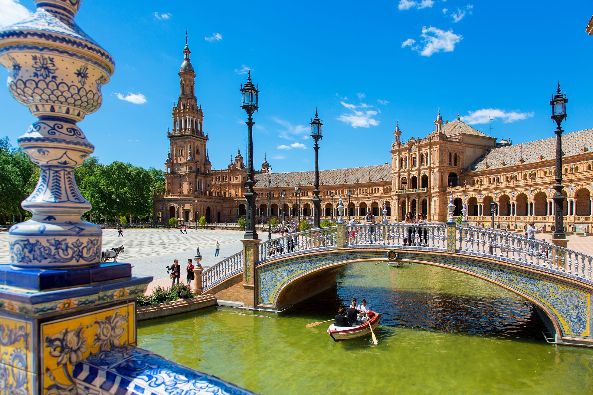 Plac Hiszpański w Sewilli, Andaluzja