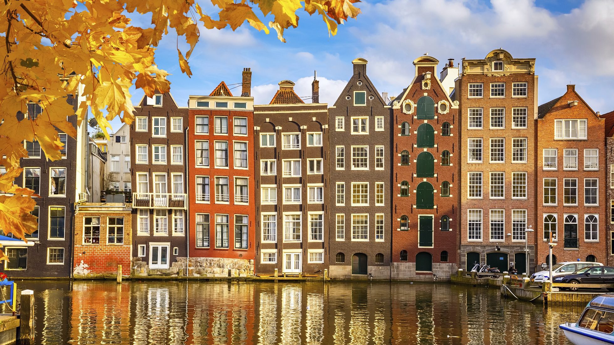Kamienice w Amsterdamie