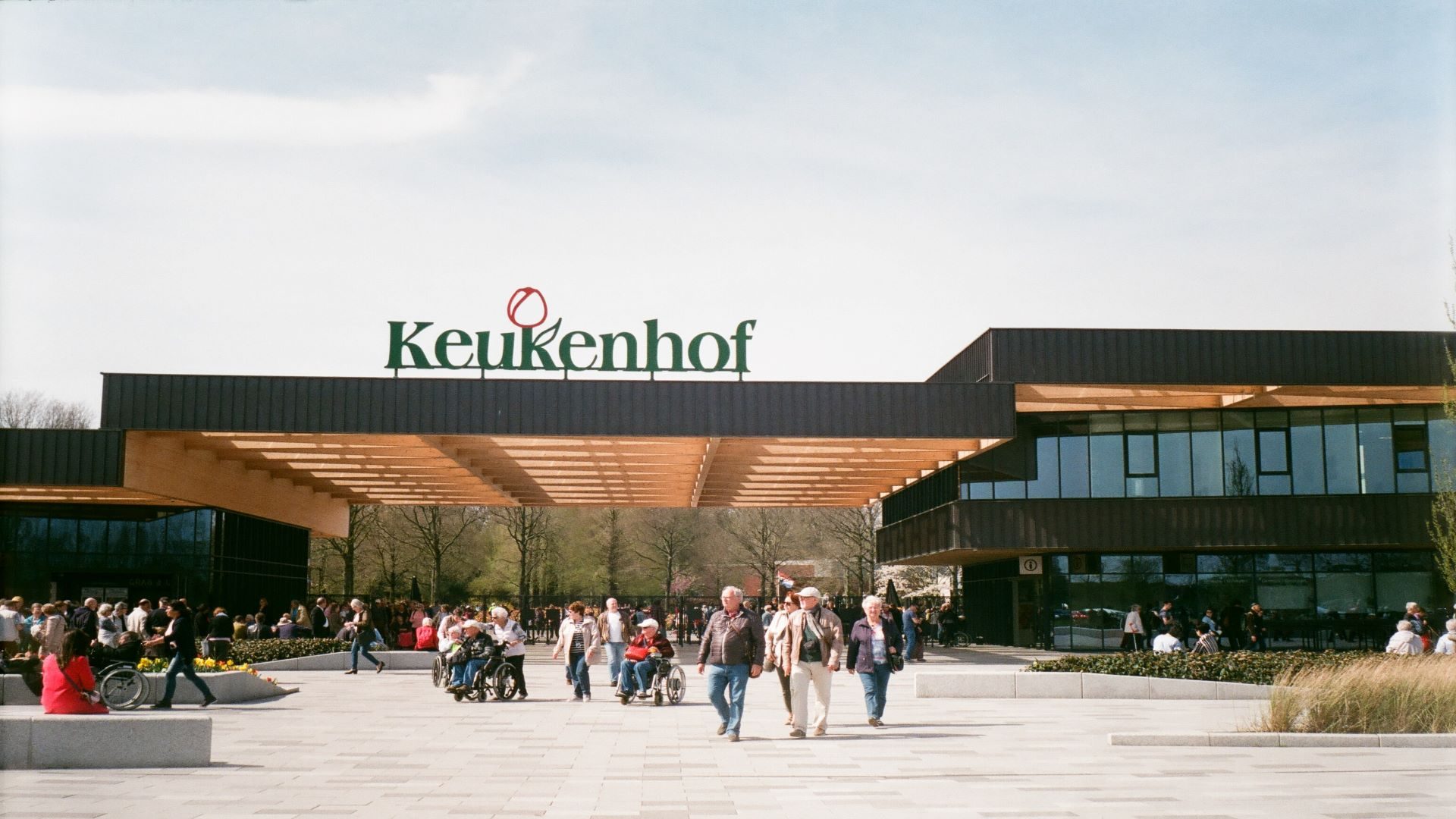 Wejście do ogrodu w Keukenhof w Holandii