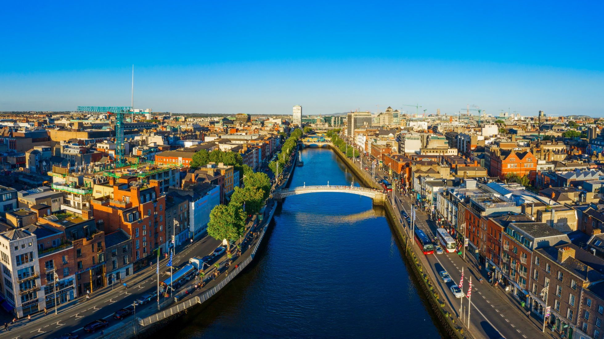Widok z lotu ptaka, Dublin 