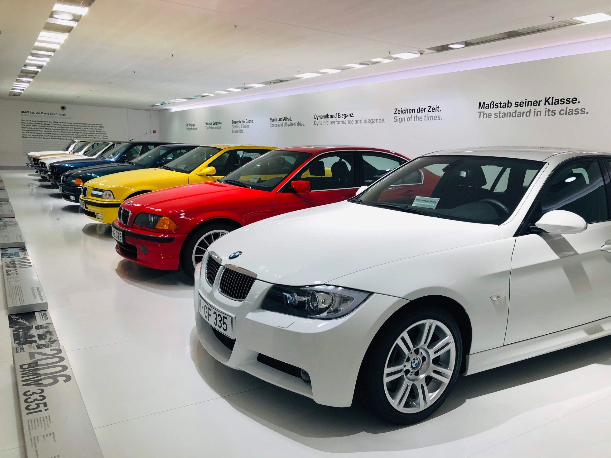 Car exhibition at the BMW Museum in Munich