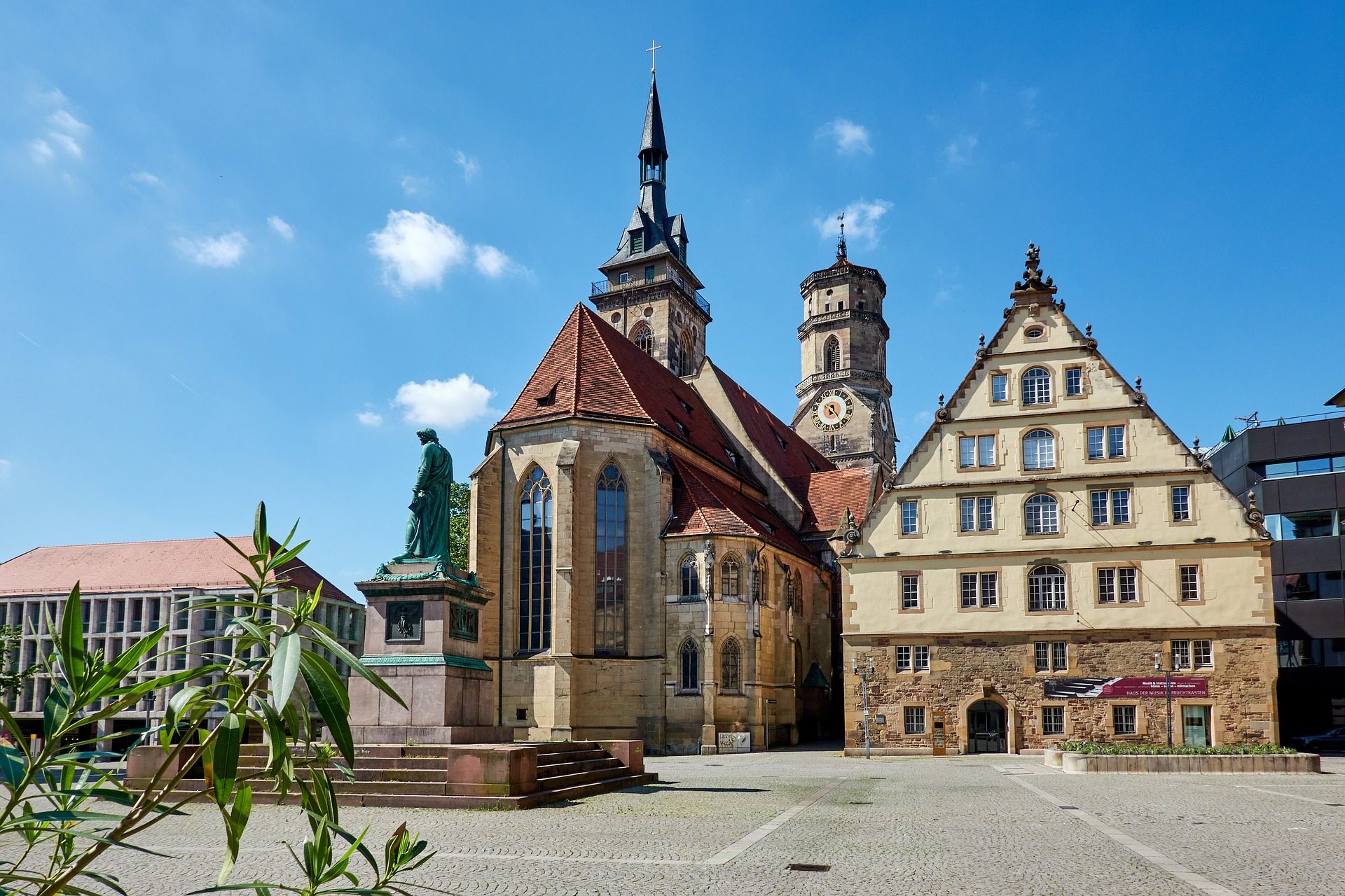 Schillerplatz w Stuttgarcie