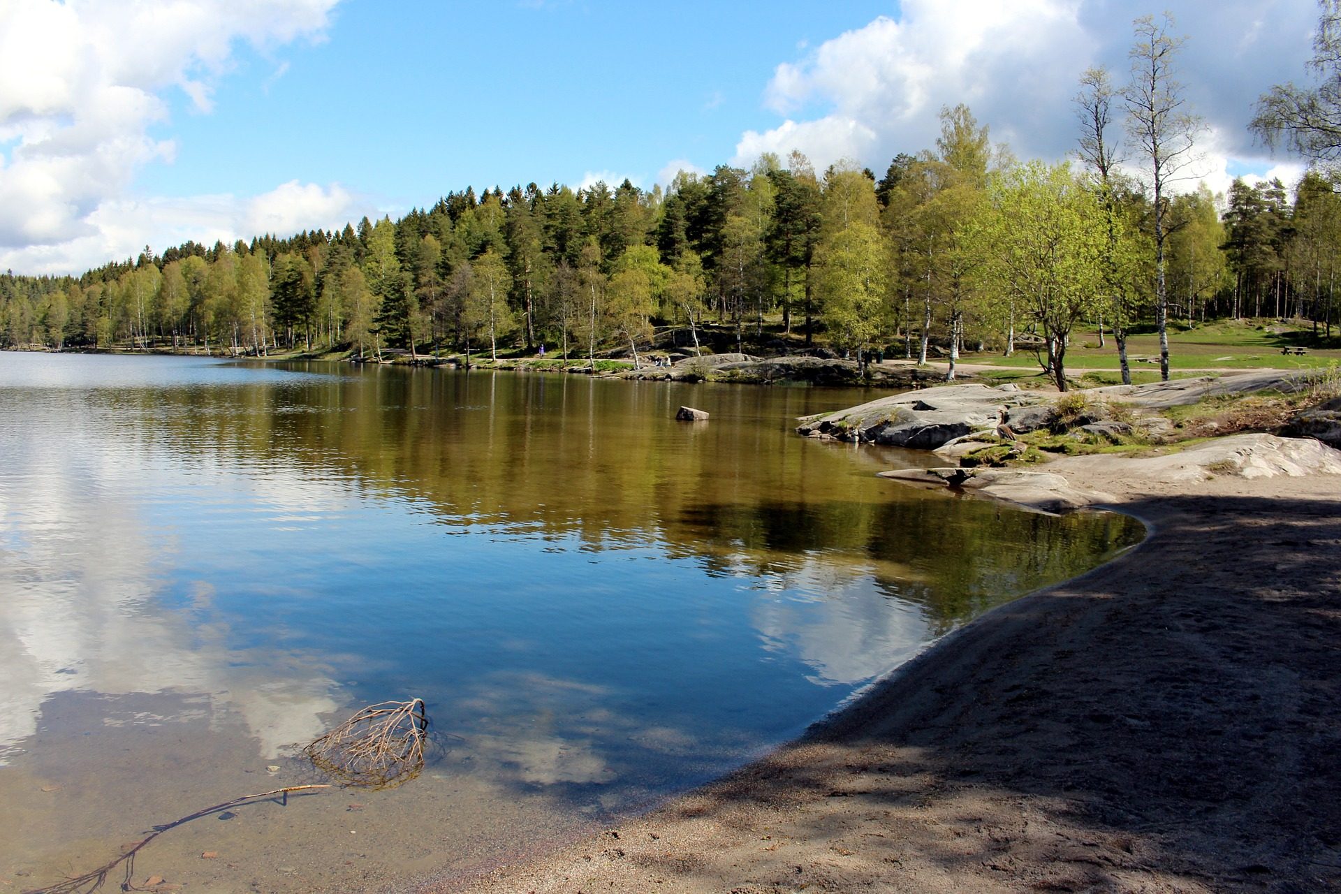 Jezioro Sognsvann niedaleko Oslo