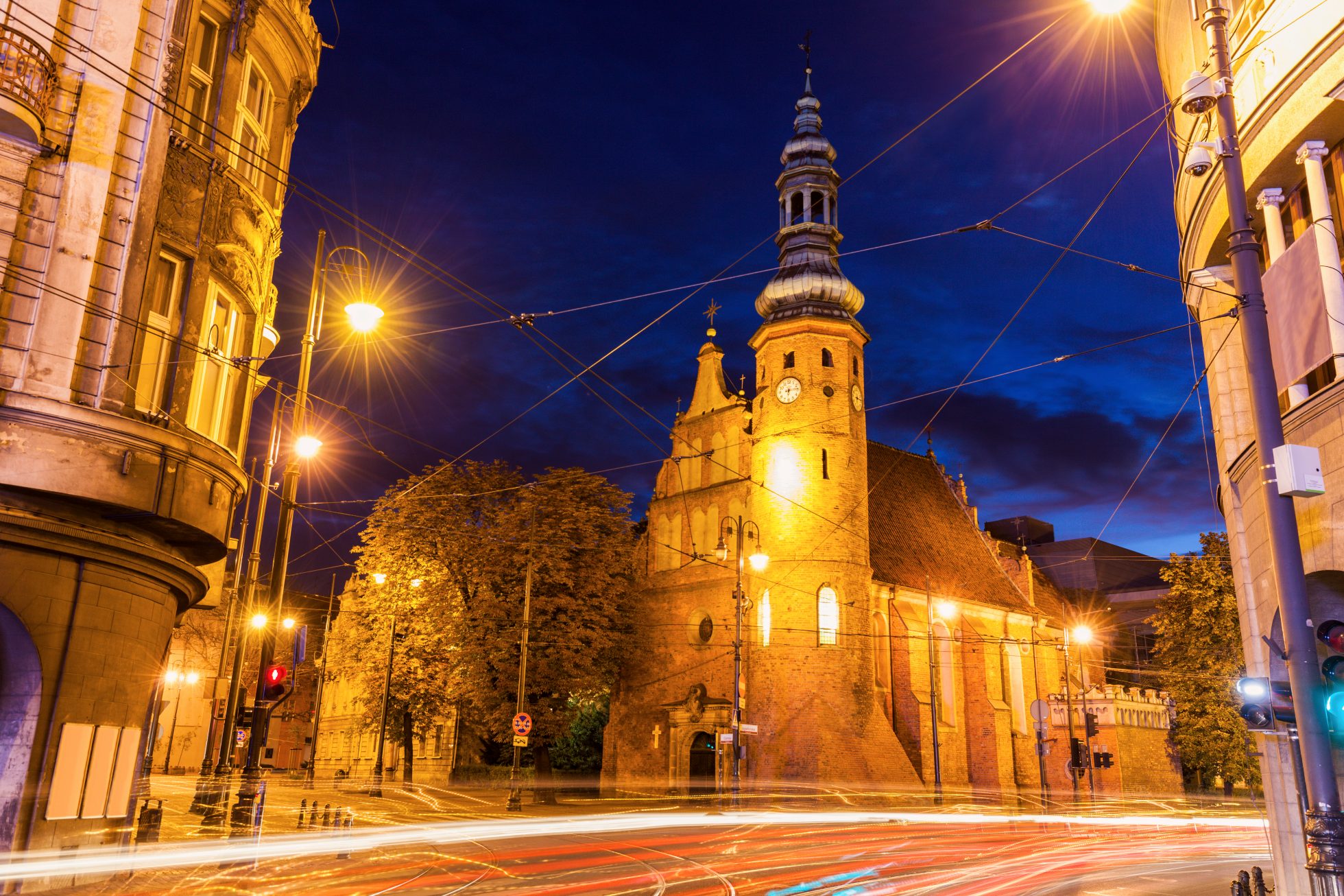 Klaryski Church in Bydgoszcz. Bydgoszcz, Kuyavian-Pomeranian, Poland.