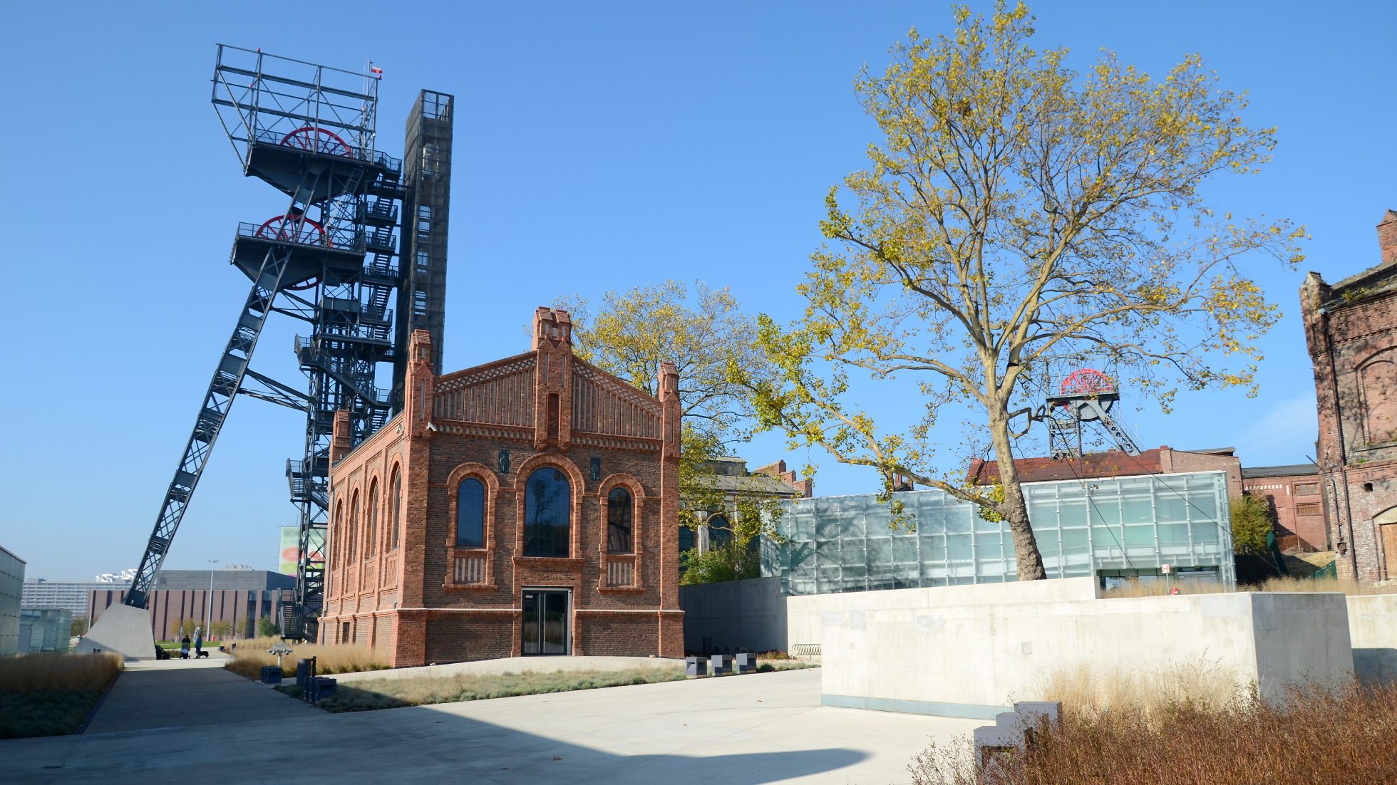 Non -existent mine in the center of Katowice, today the seat of the Silesian Museum.