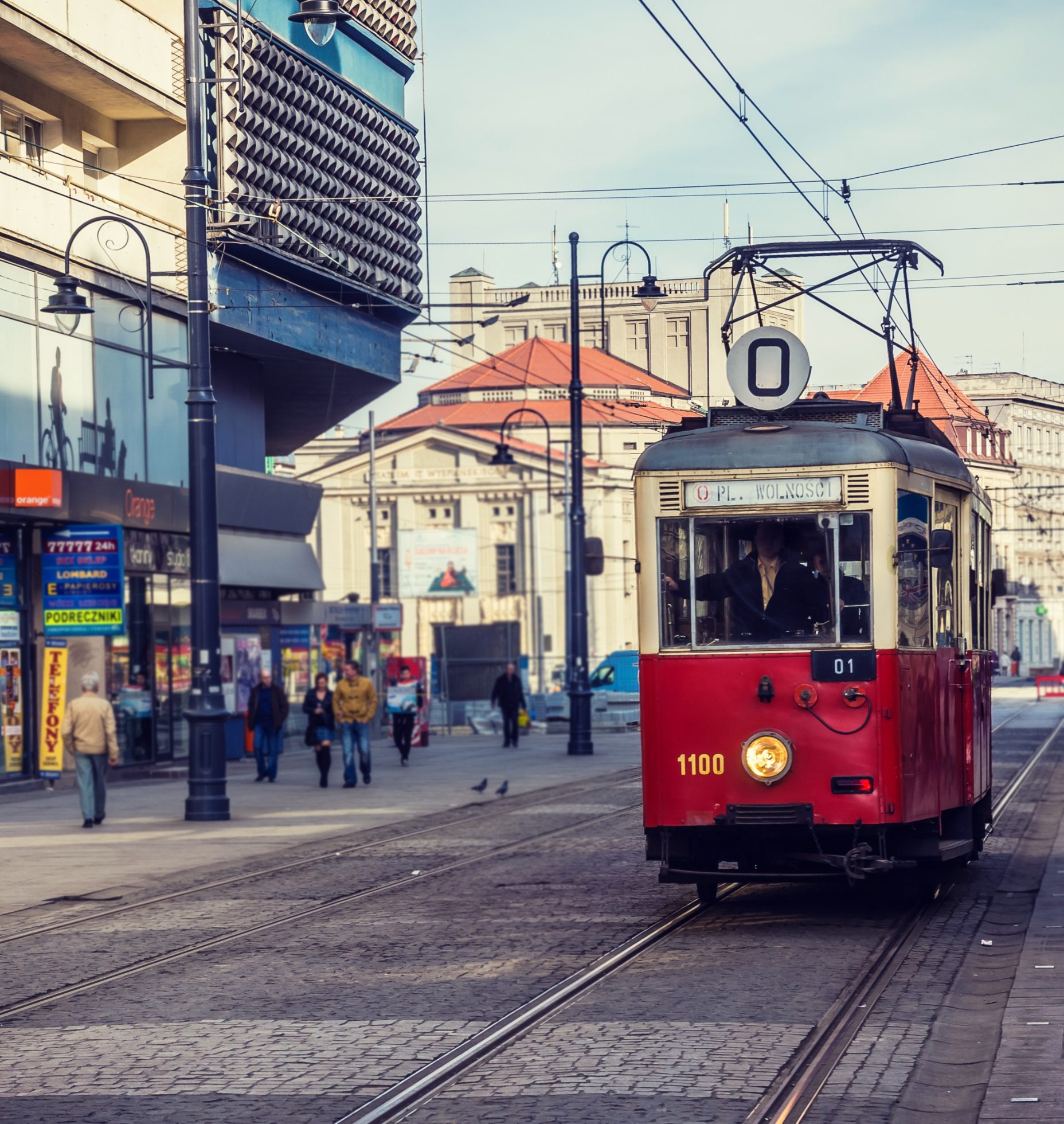 Tramwaj w Katowicach na rynku
