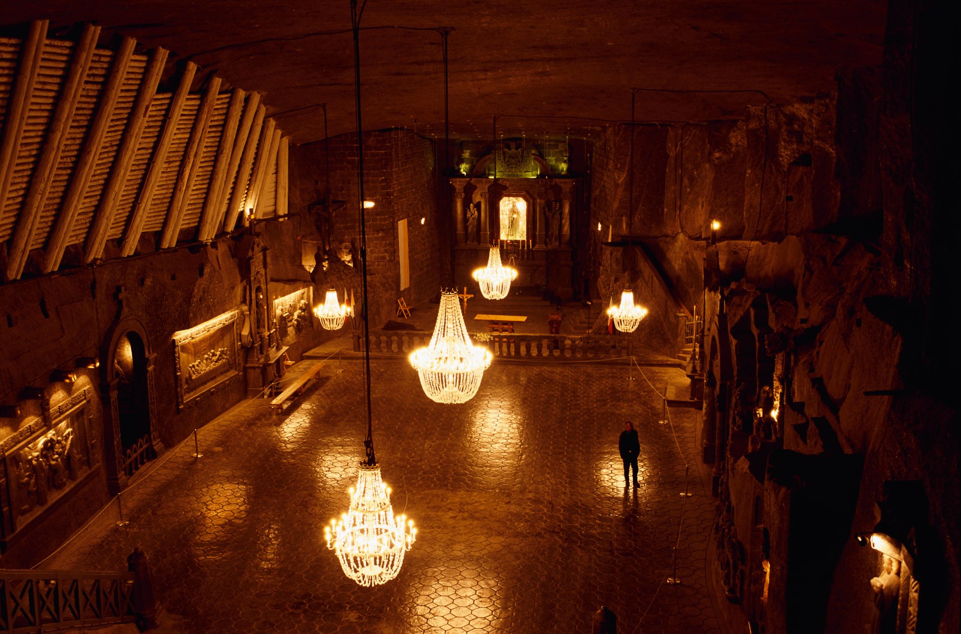 Kaplica św. Kingi w kopalni soli w Wieliczce