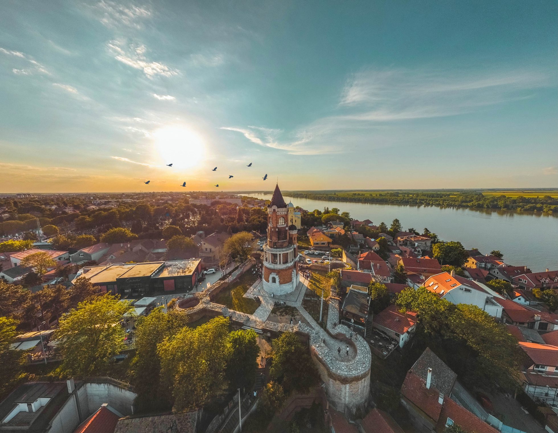 Panorama dzielnicy Zemun w Belgradzie