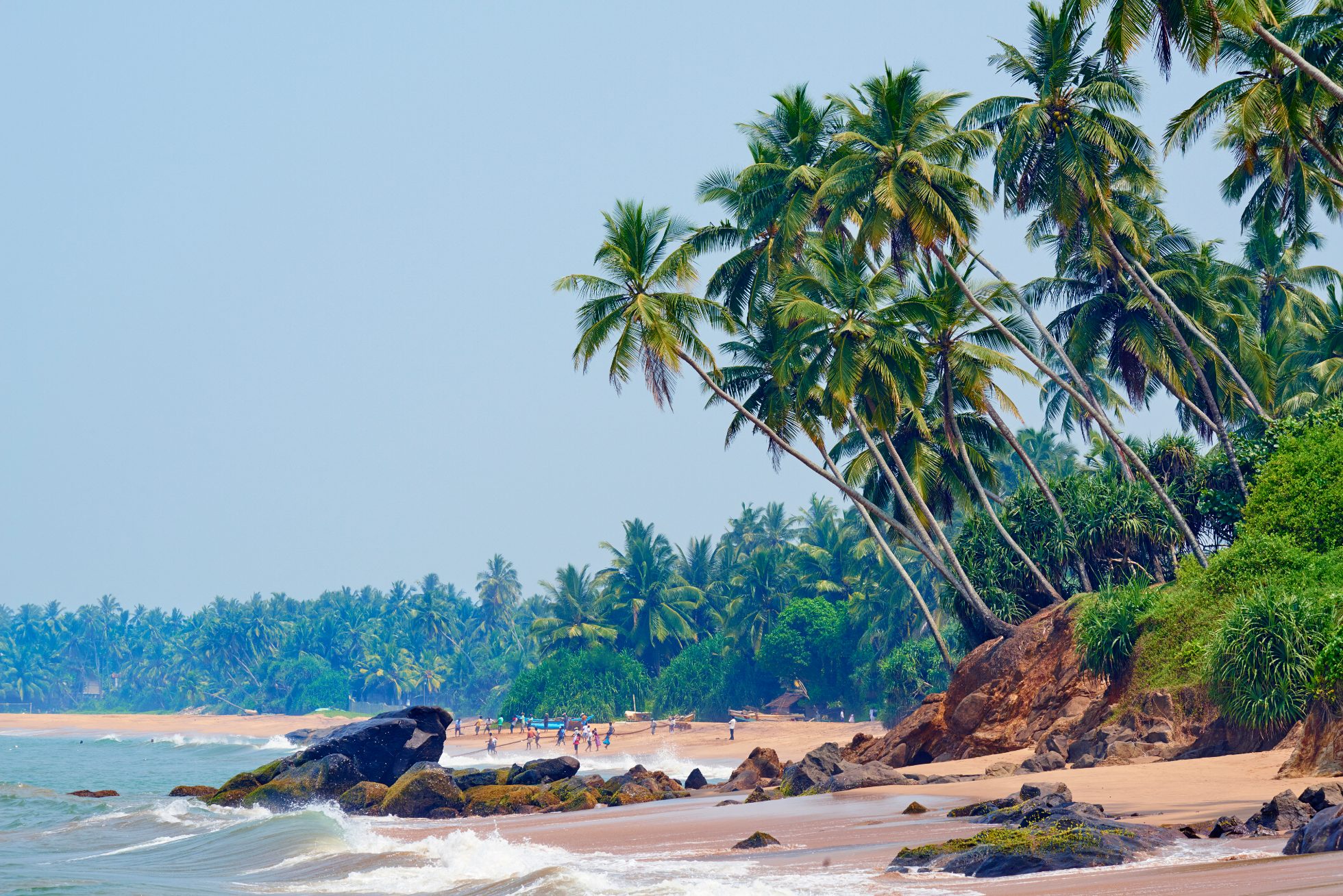 Plaża, palmy i ocean, atrakcje Sri Lanki