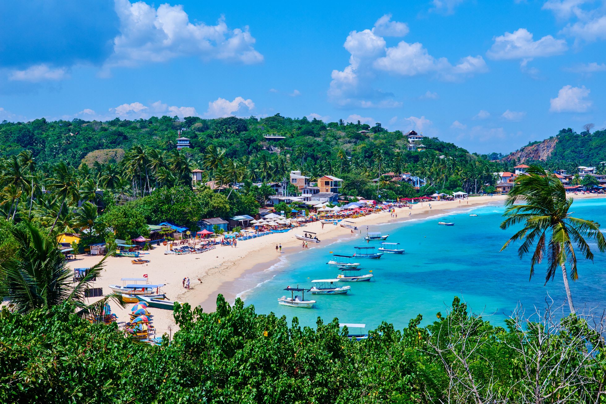 Sri Lanka, Prowincja Południowa, plaża na Południowym Wybrzeżu, dystrykt Galle, plaża Unawatuna