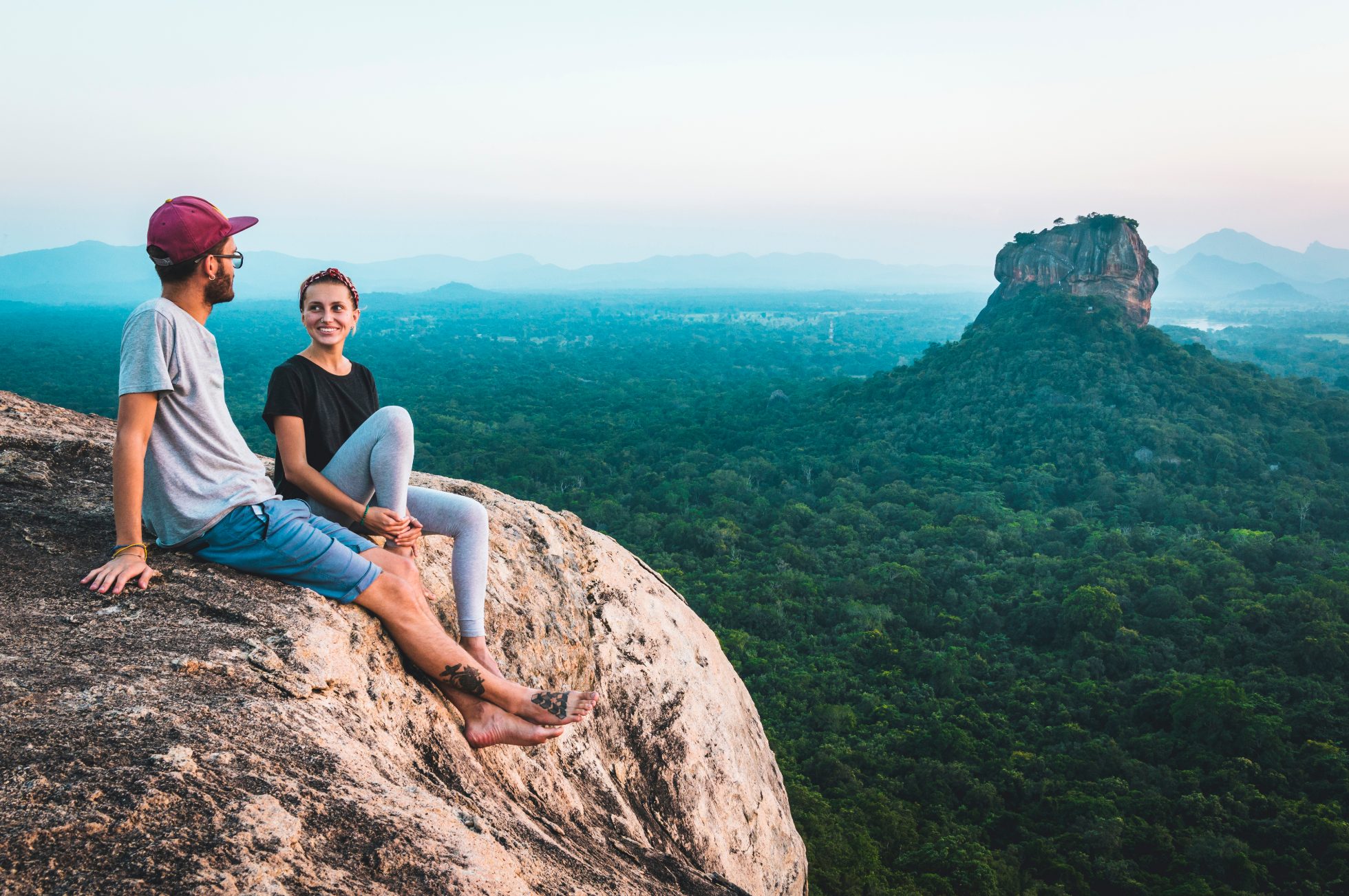 Para na szczycie skały Pidurangala, Sigiriya