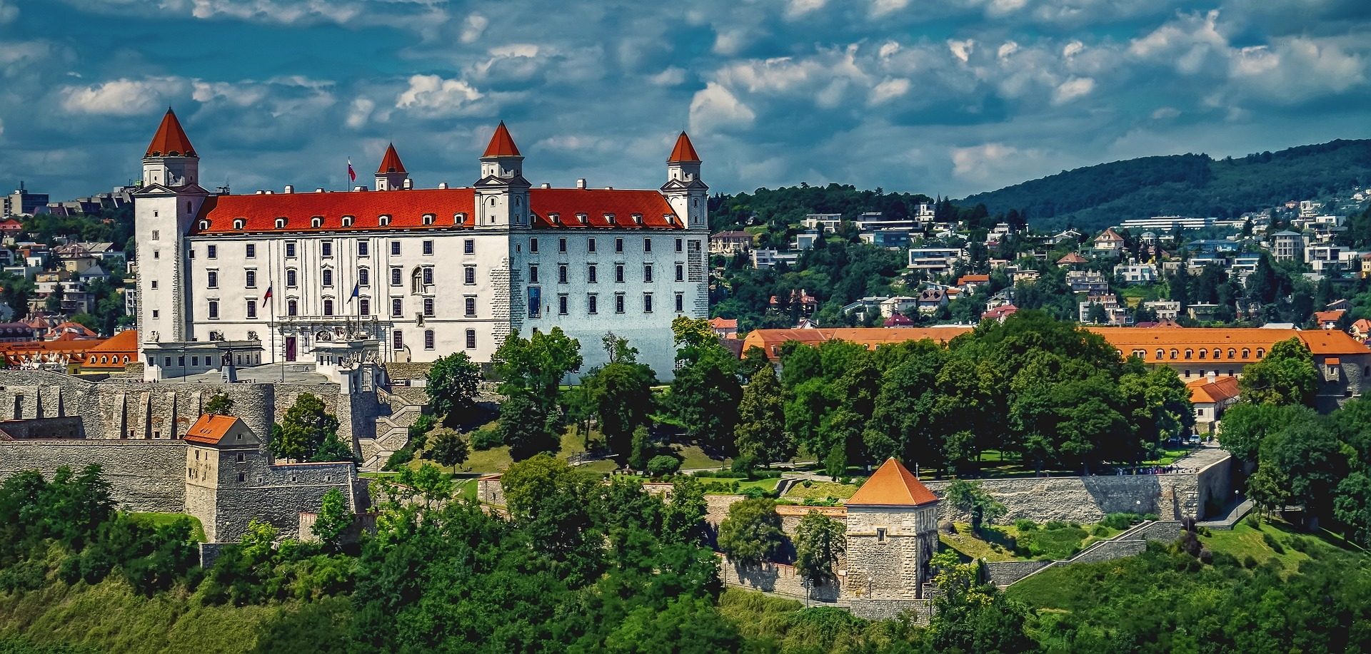 Widok na zamek w Bratysławie