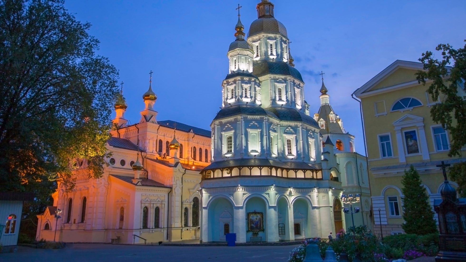 An Orthodox church in Kharkiv