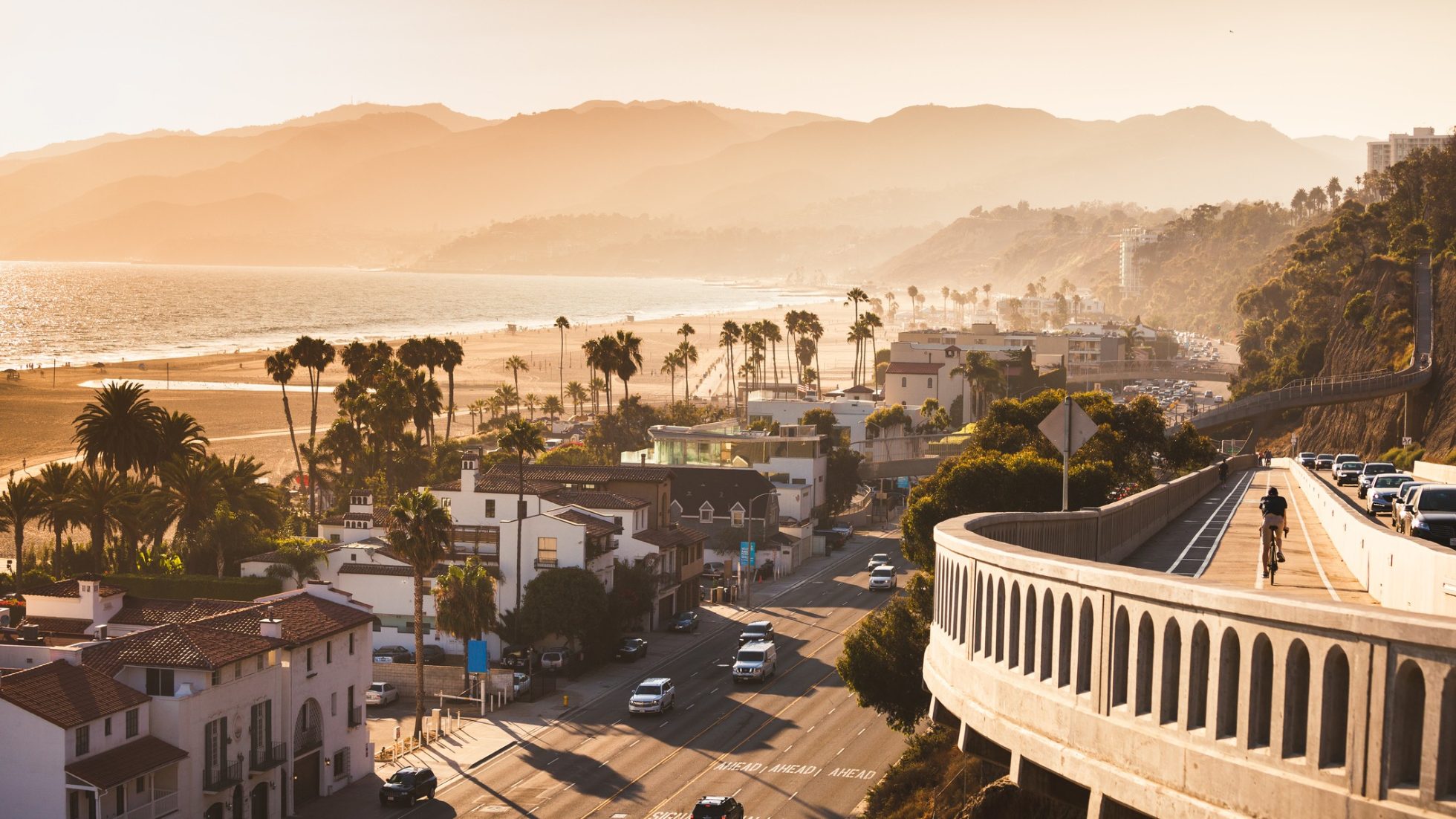 Plaża i wille w Los Angeles