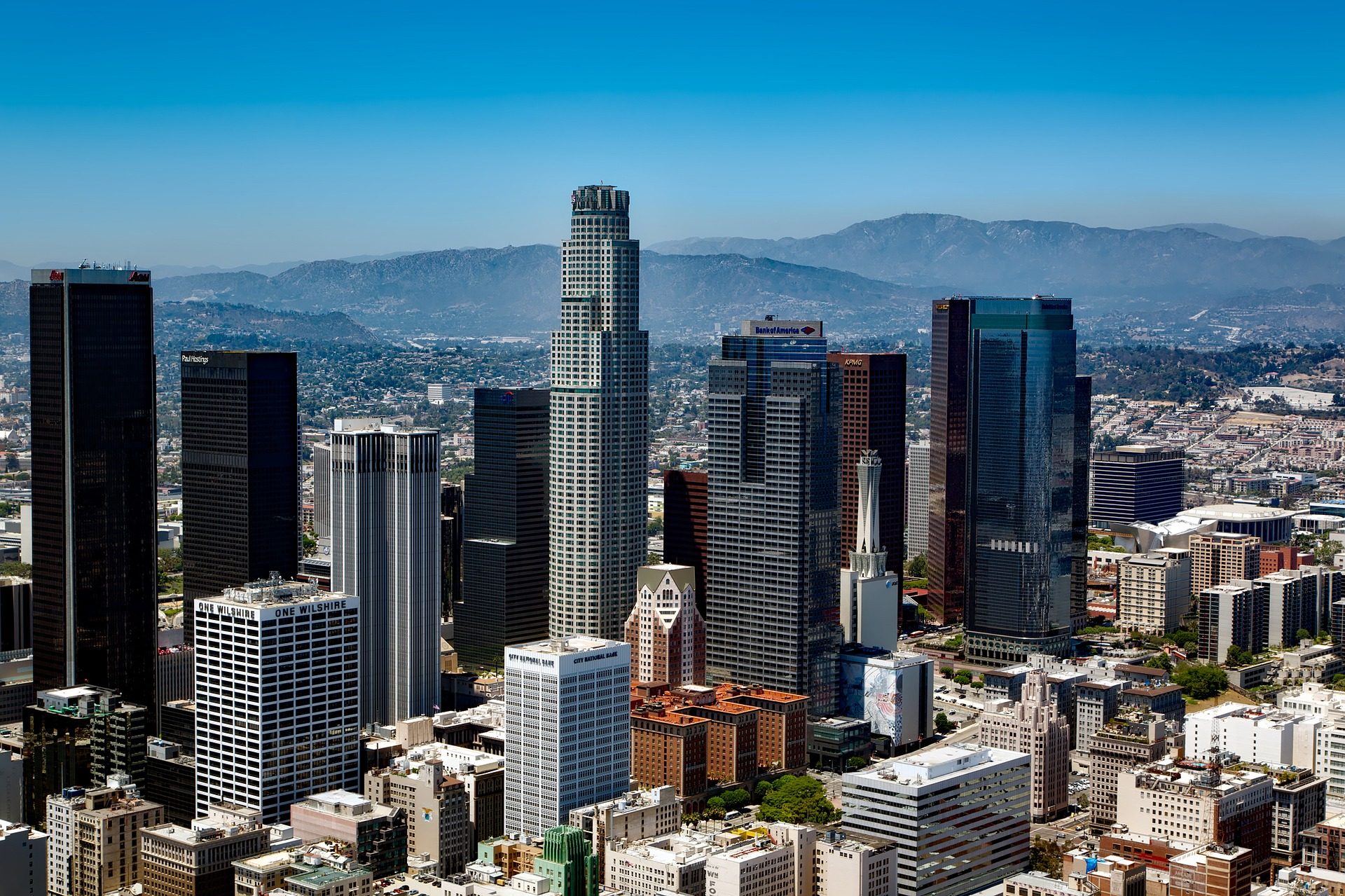 Downtown w słoneczny dzień - atrakcje Los Angeles