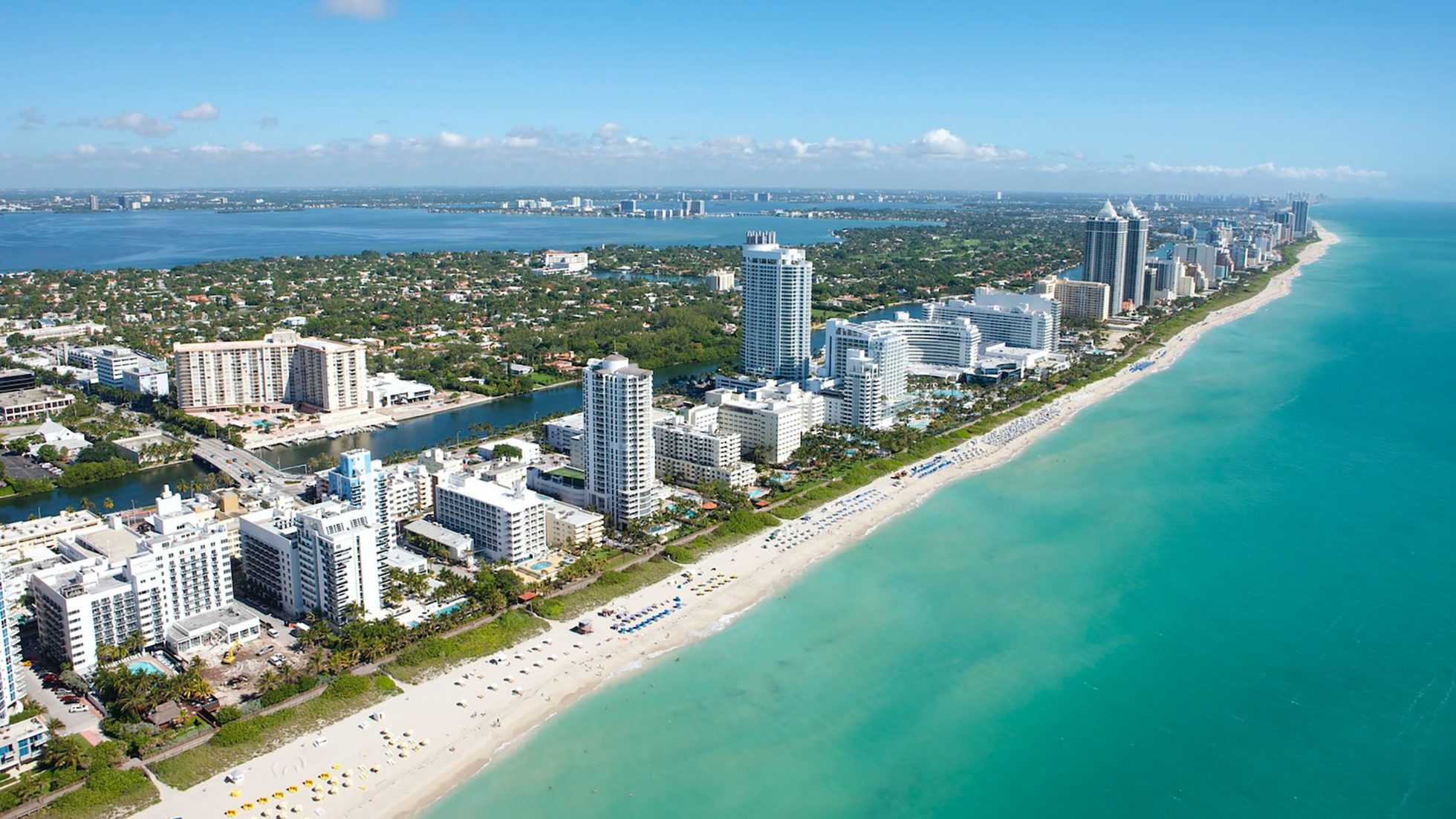Widok z lotu ptaka na Miami