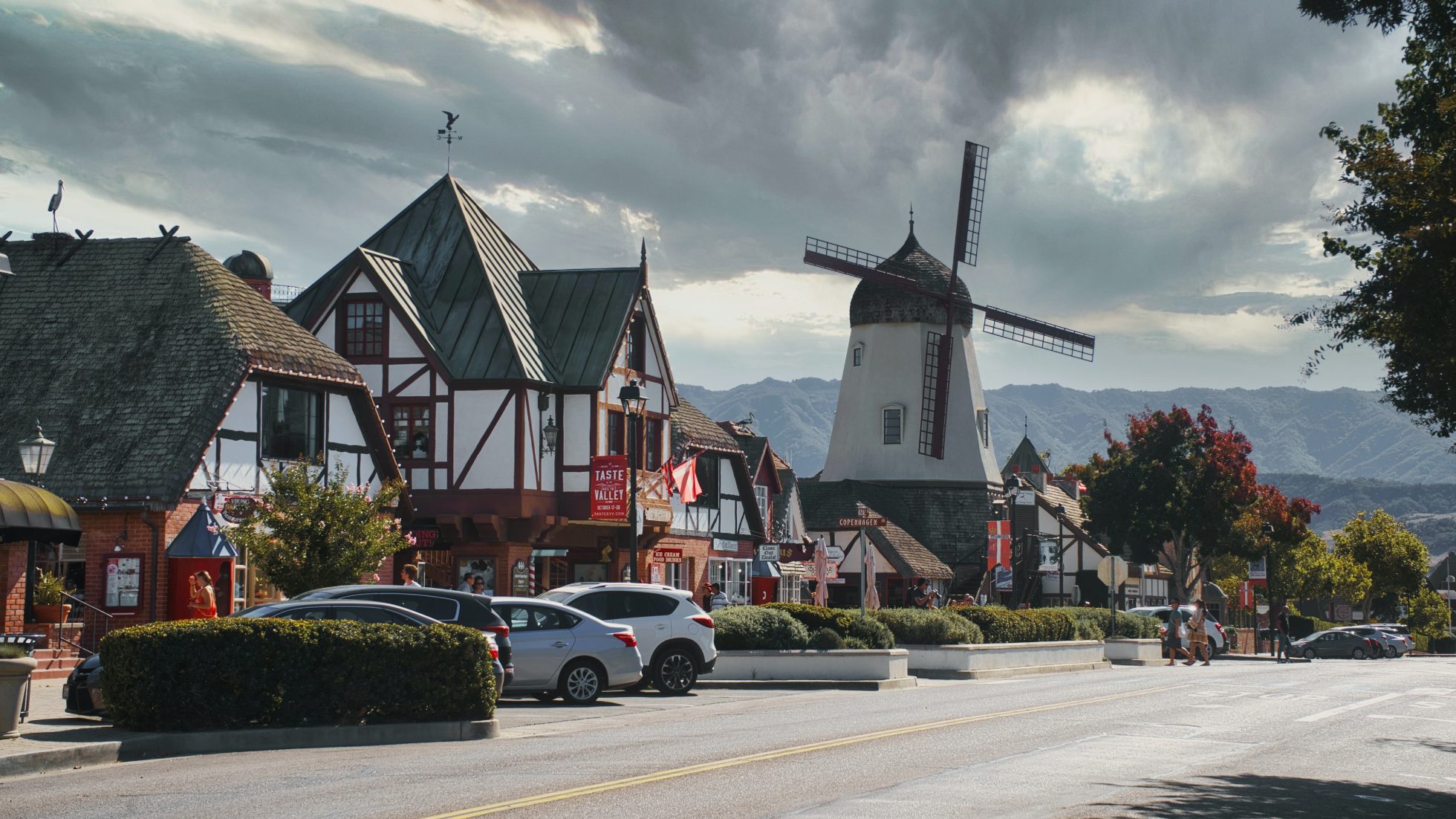 Uliczka w kalifornijskim Solvang