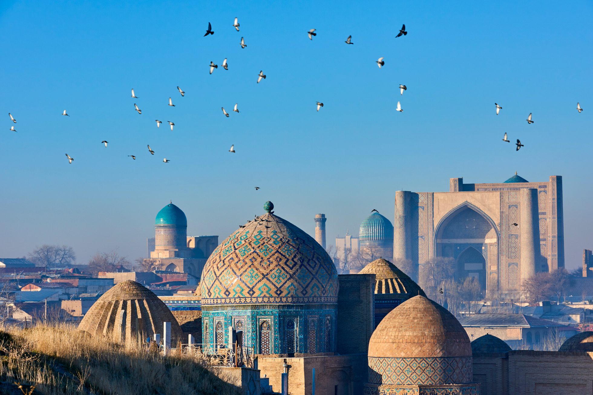 Uzbekistan, Samarkanda, światowe dziedzictwo Unesco, mauzoleum Shah i Zinda, atrakcje Uzbekistanu