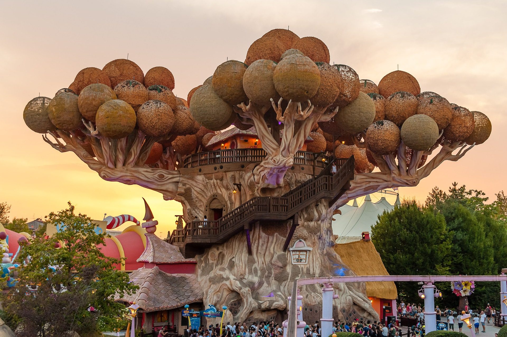 Atrakcja w parku rozrywki Gardaland we Włoszech
