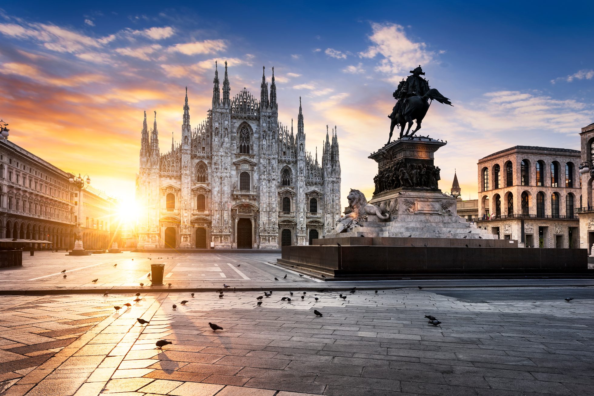 Gotycka katedra na Piazza del Duomo