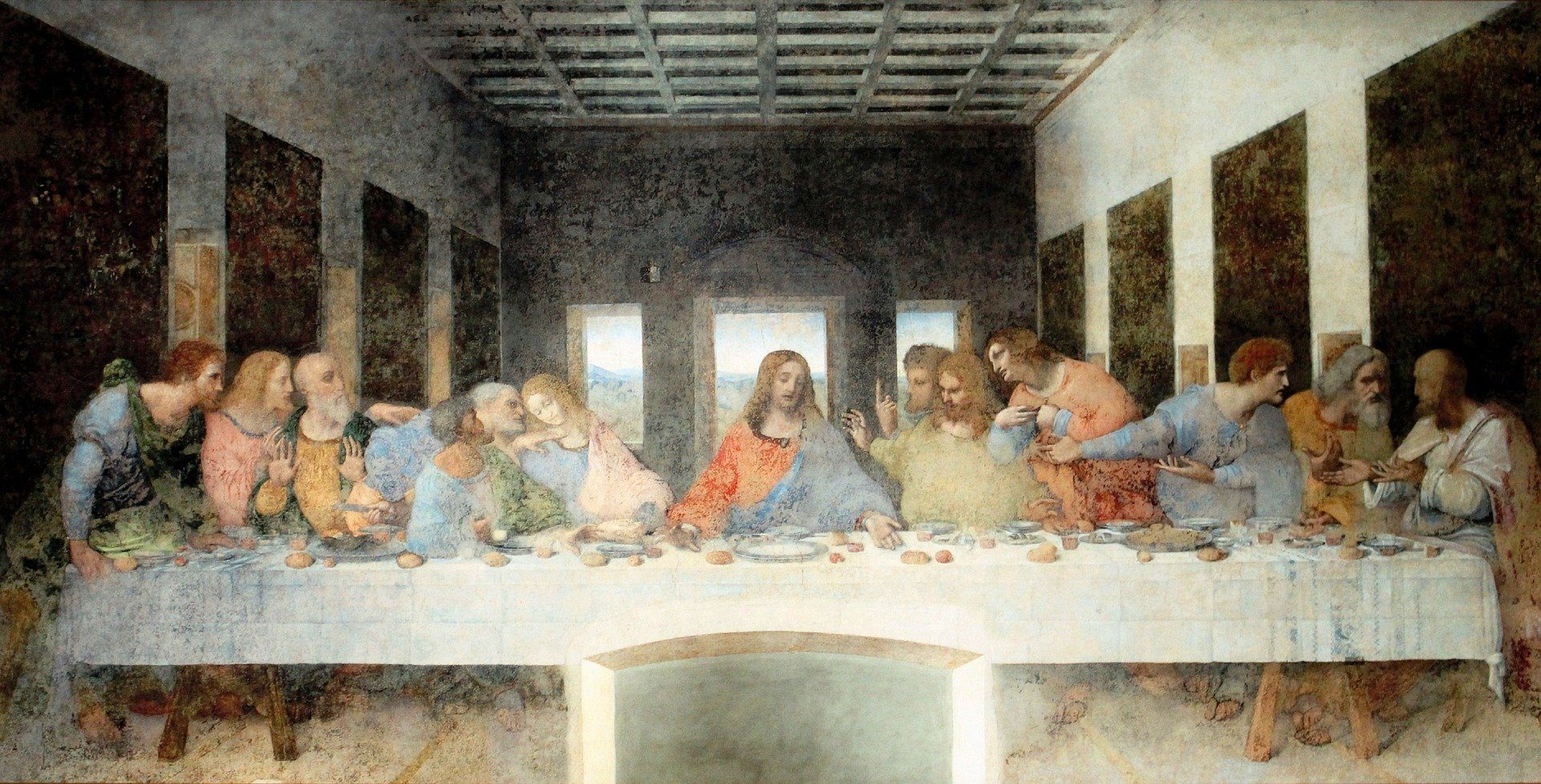 Ostatnia Wieczerza, obraz Leonarda da Vinci, w kościele Santa Maria Delle Grazie, atrakcje Mediolanu
