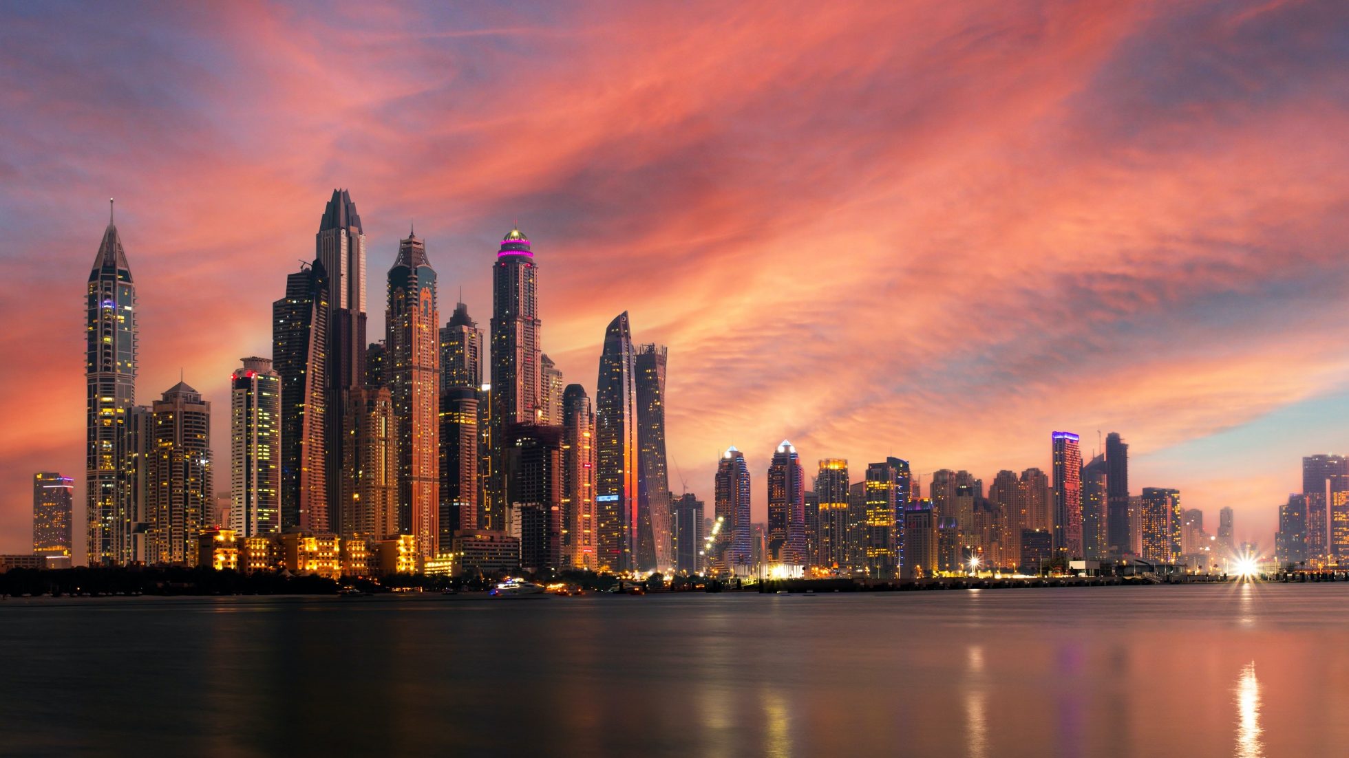 WIdok na Dubaj