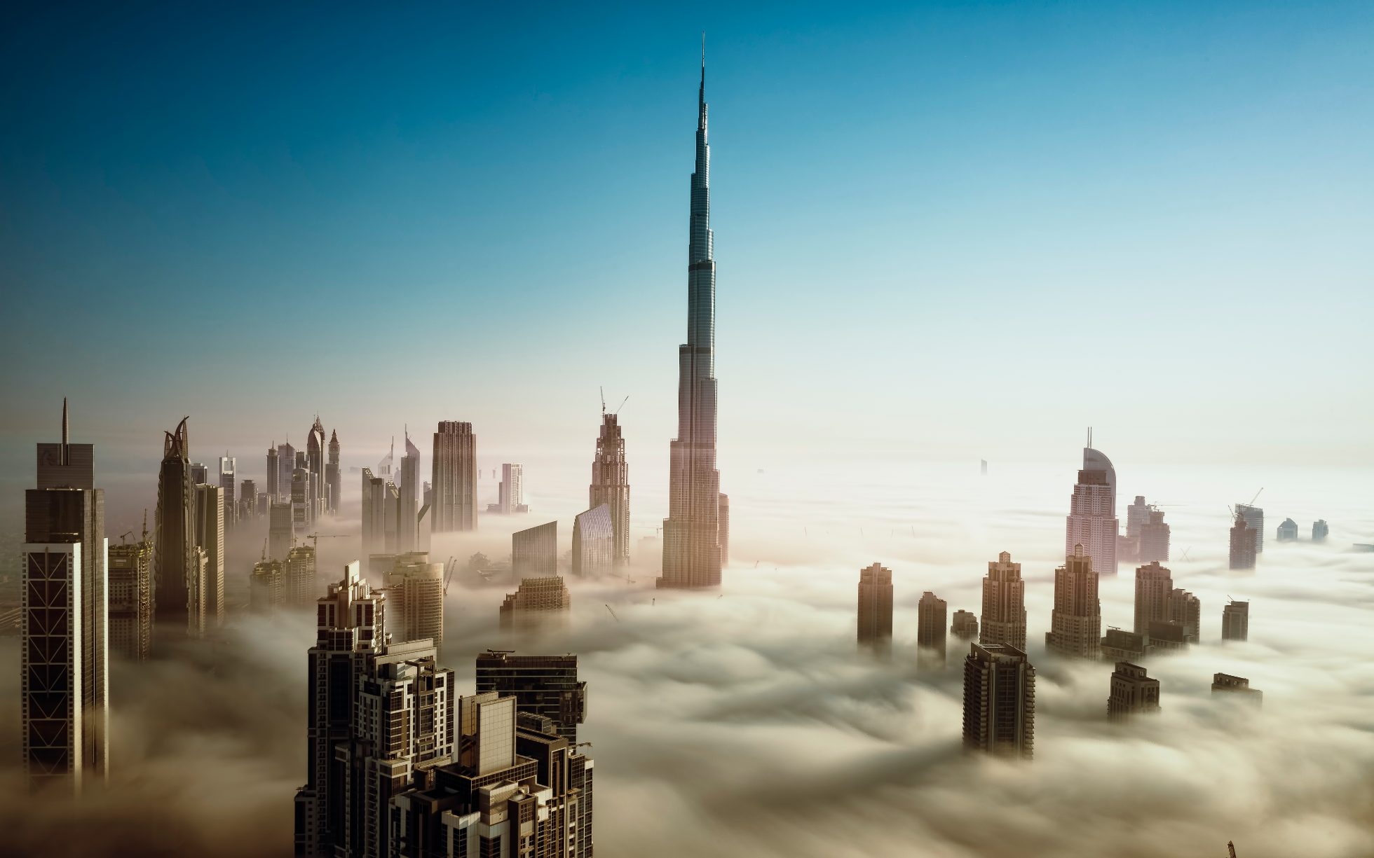 Centrum Dubaju z Burj Khalifą, Dubaj wakacje