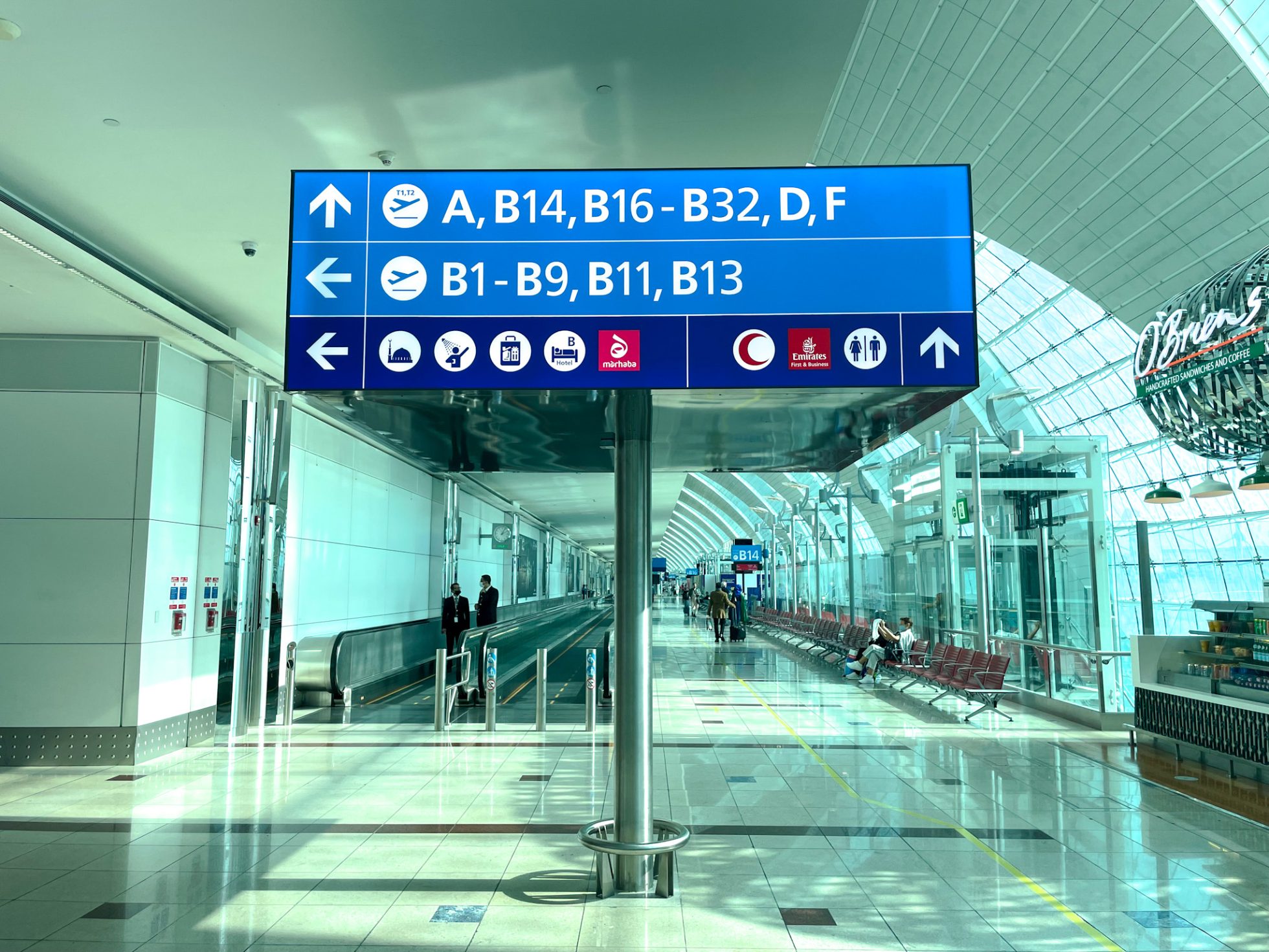 Terminal 1 am Flughafen in Dubai (DXB)
