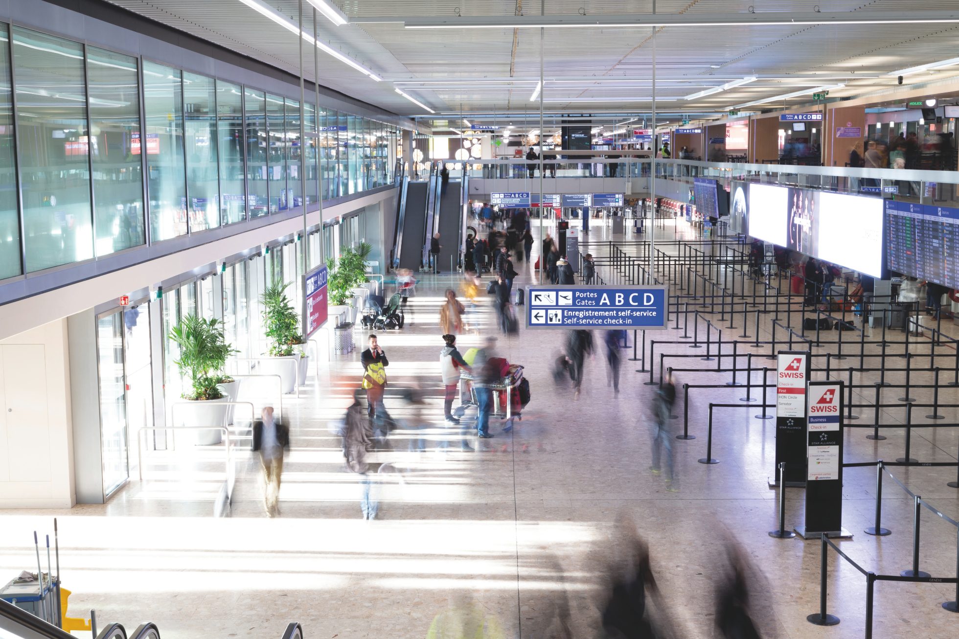 Interior of Geneva Airport terminal (GVA)