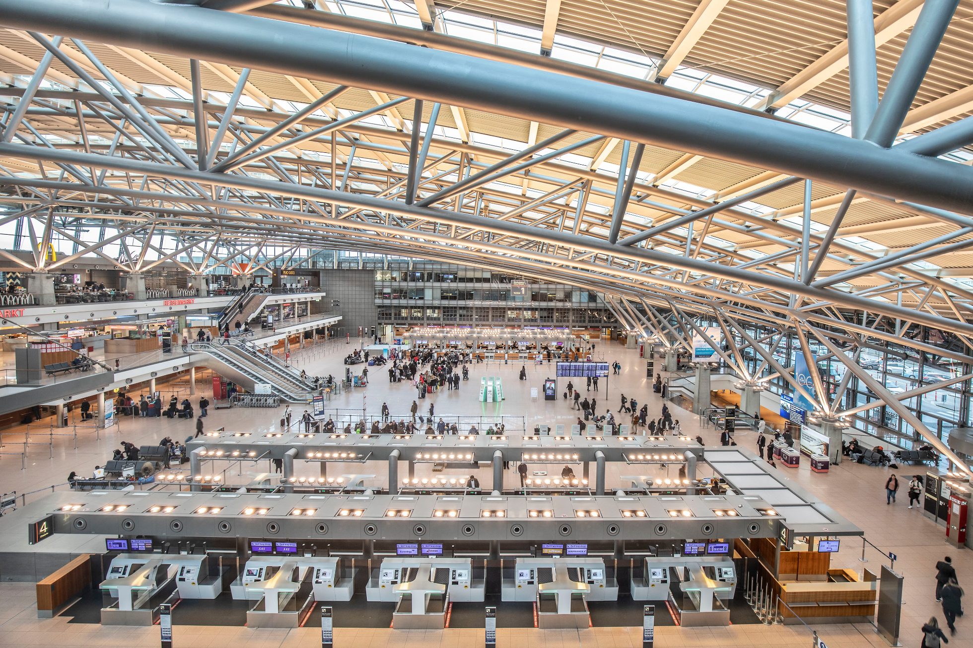 Terminal 1 na lotnisku w Hamburgu