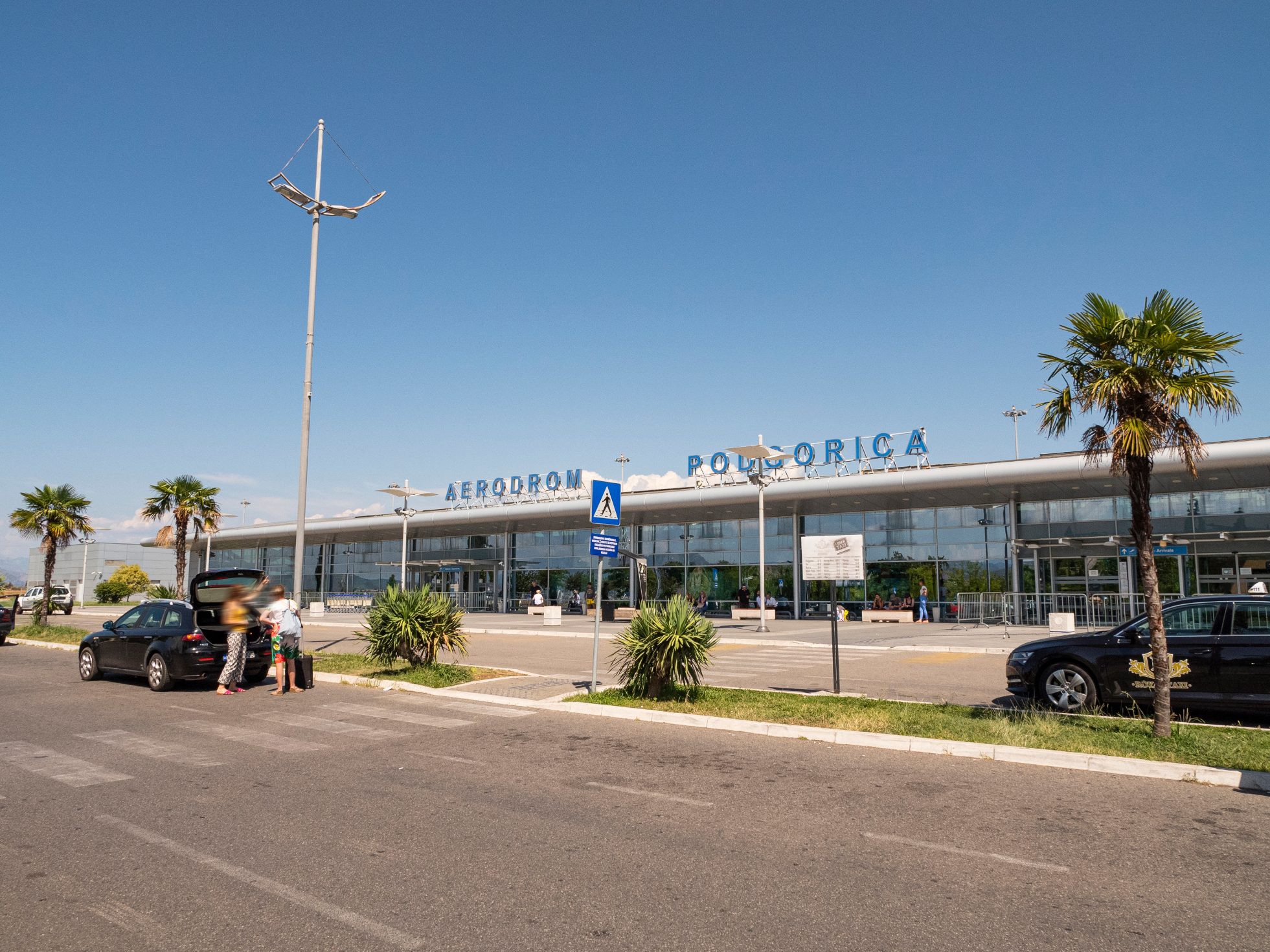 Building of podgornica airport