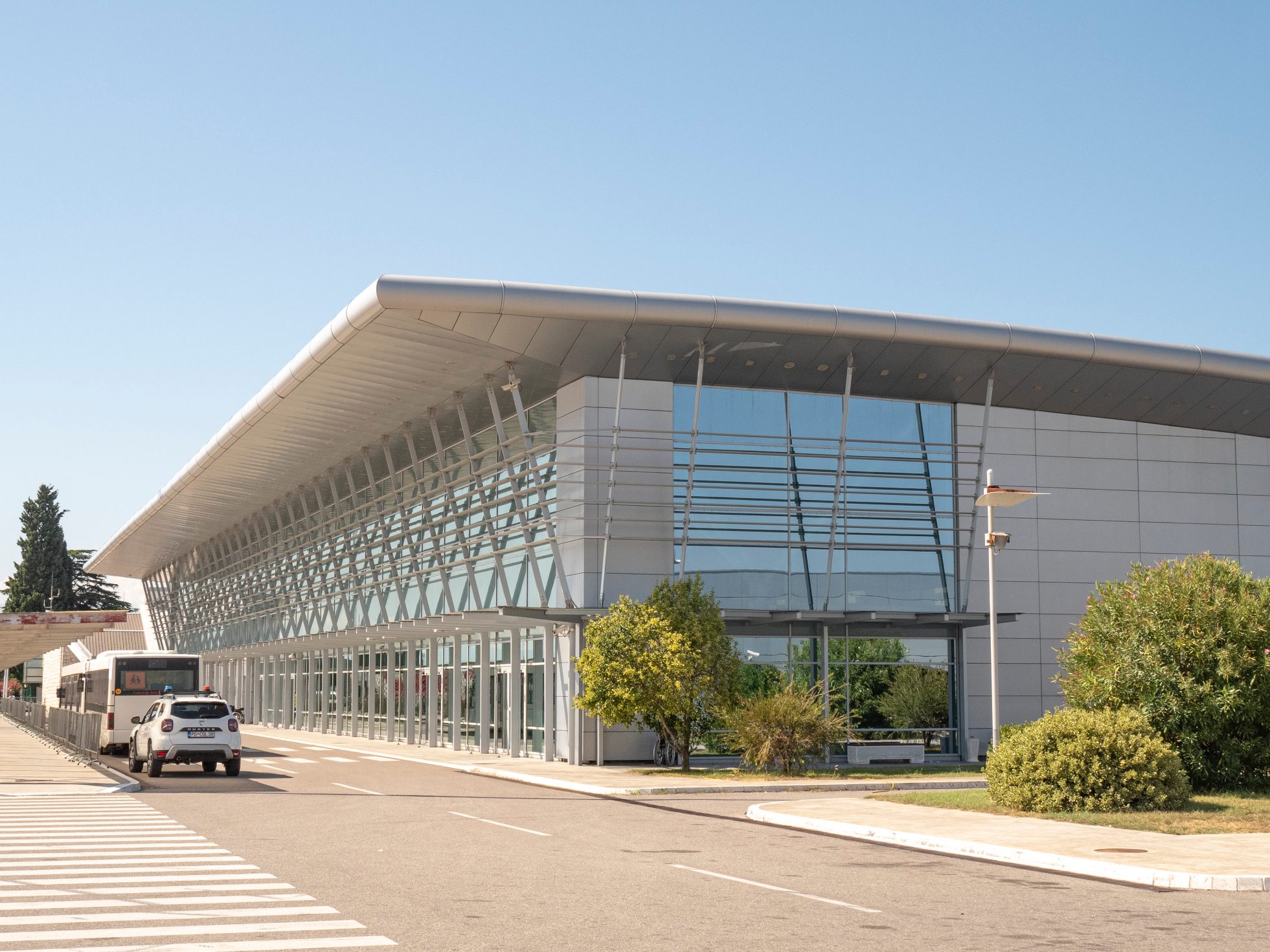 Building of podgornica aiport