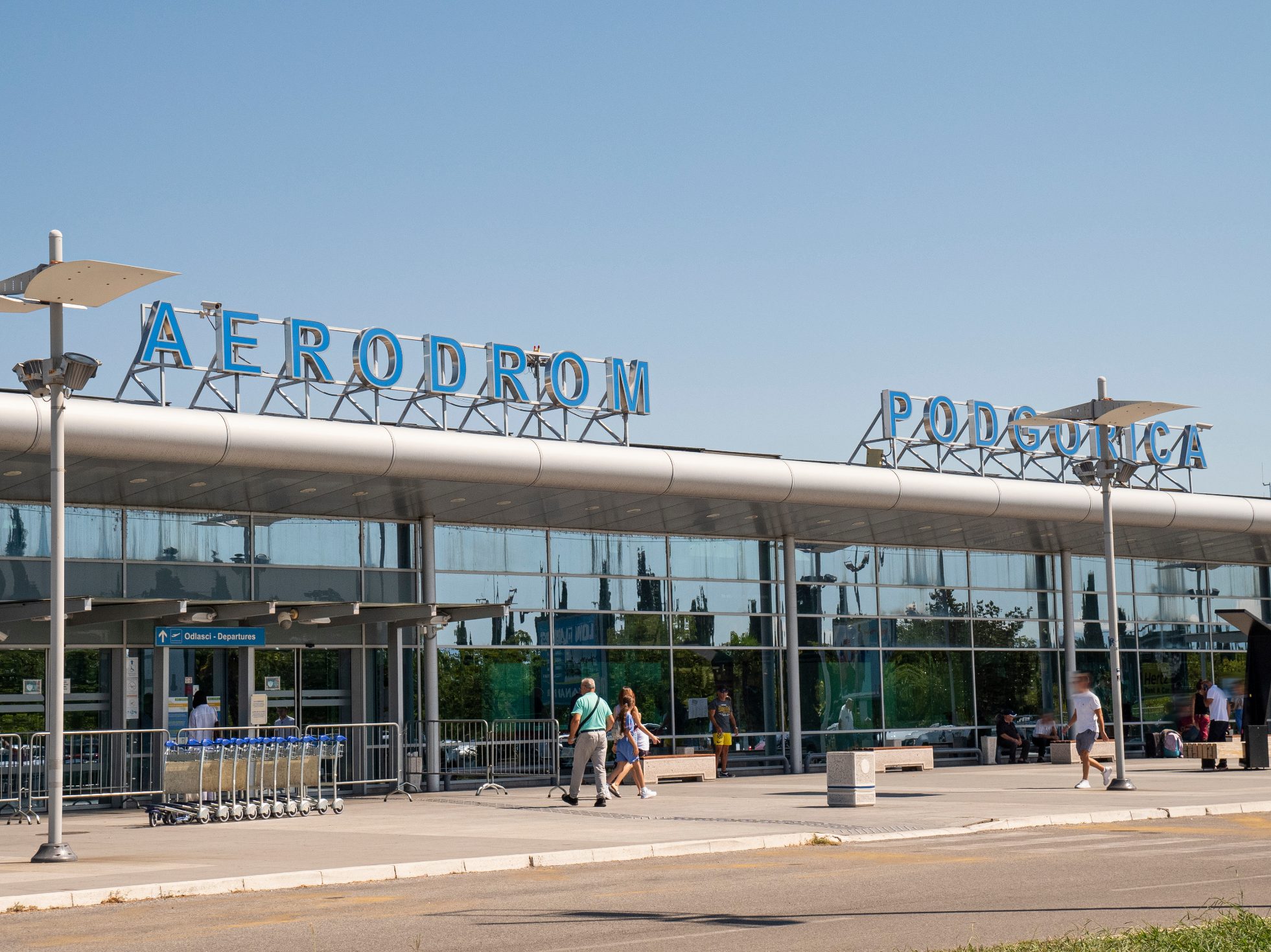 Building of podgronica airport