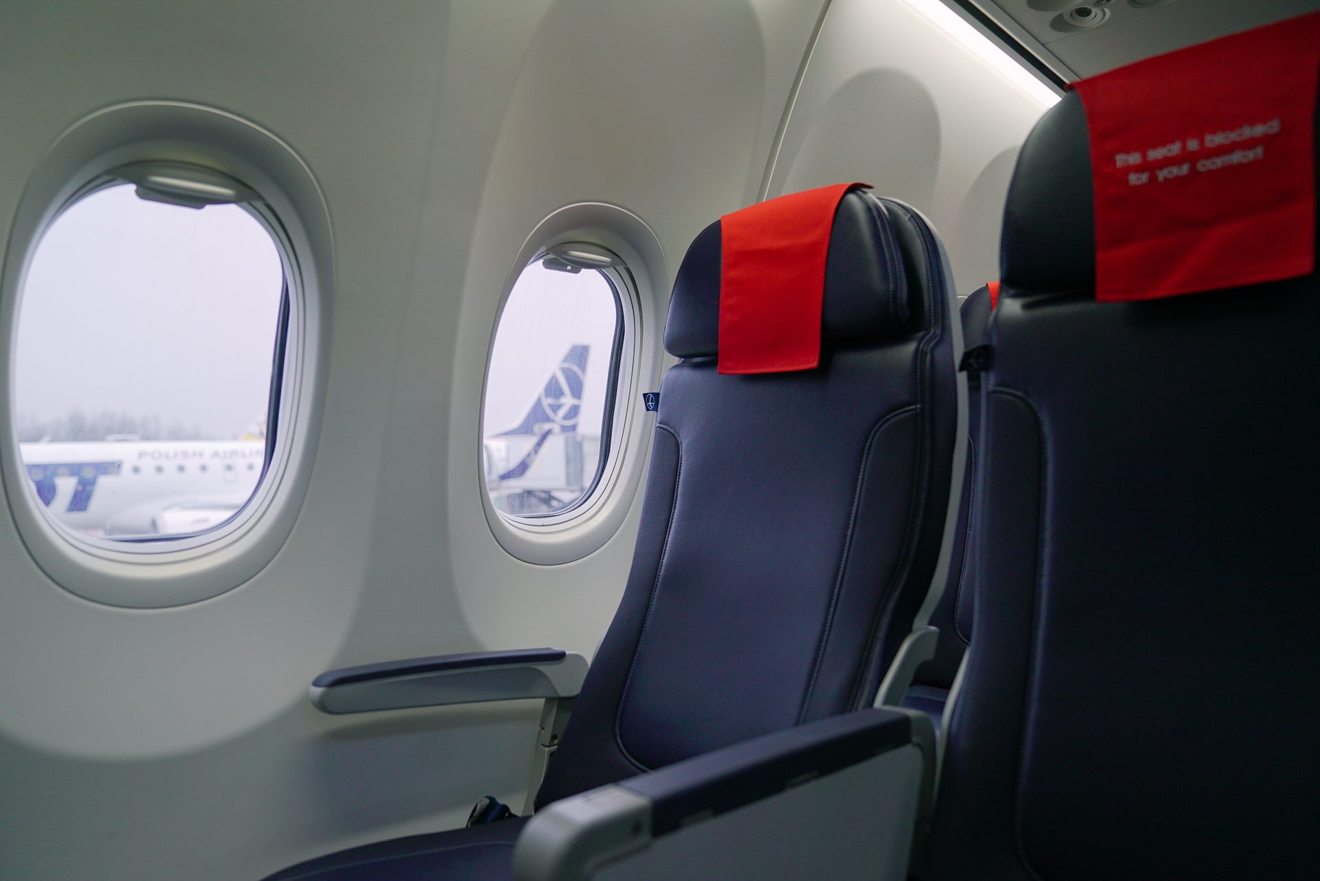 Das Innere des Boeing 737-8 Max-Flugzeugs