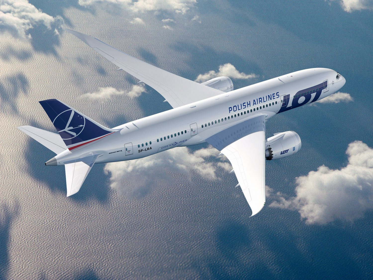 Boeing 787 w trakcie lotu