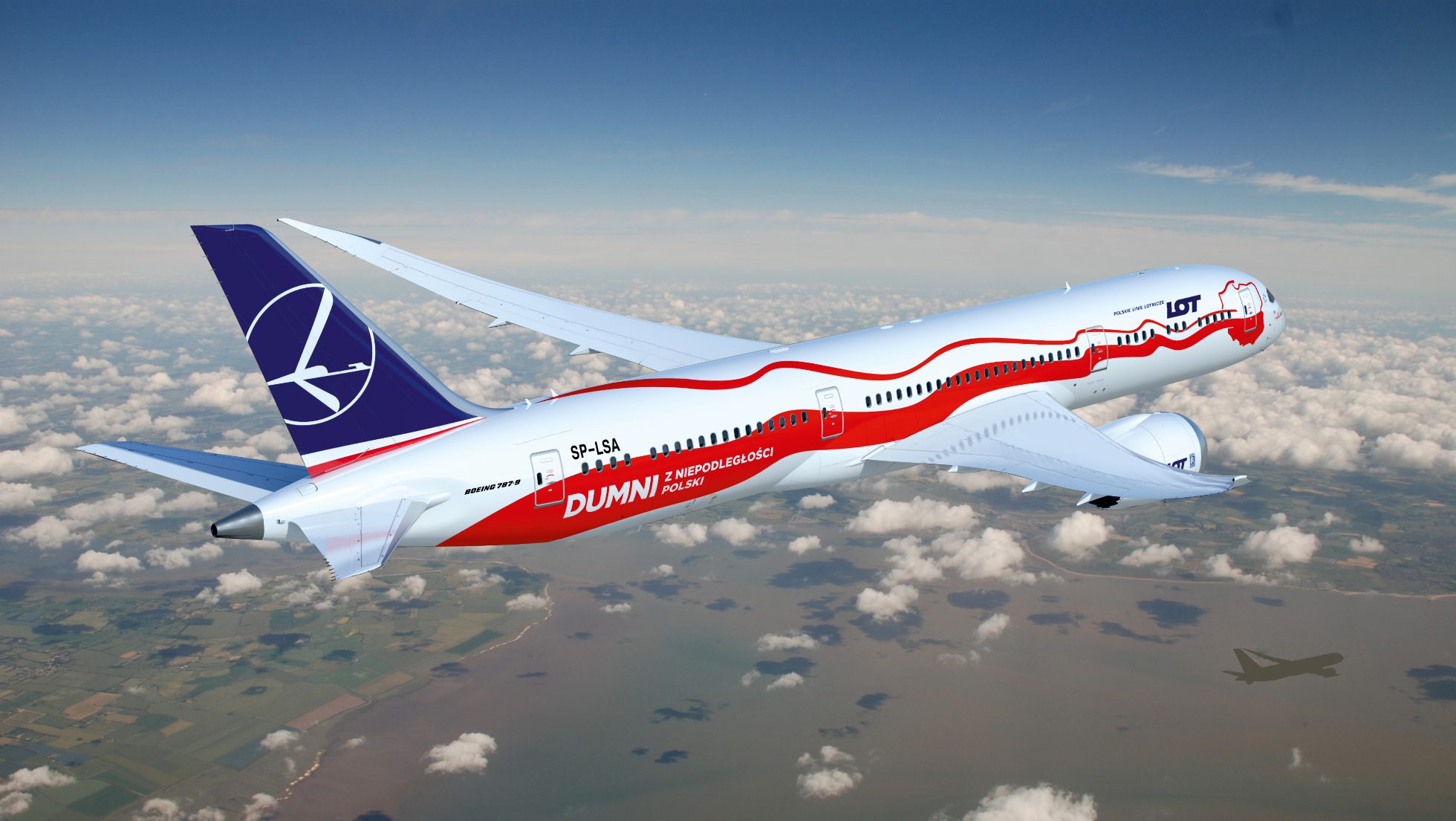 Boeing 787-9 Dreamliner | SP-LSC | 2018 | 100-lecie odzyskania przez Polskę niepodległości