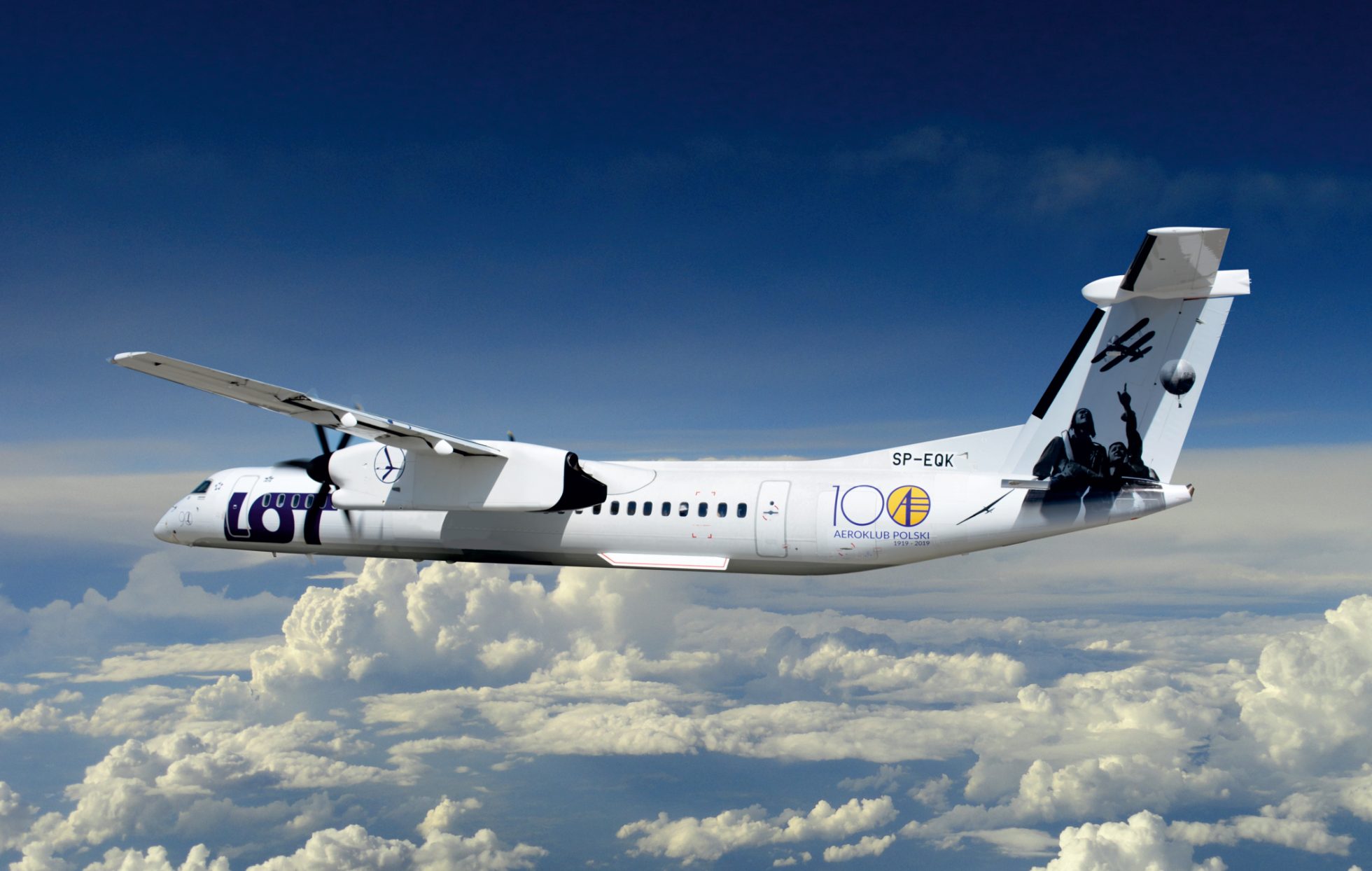 Bombardier Q400* | SP-EQK | 2019 | 100-lecie Aeroklubu Polskiego
