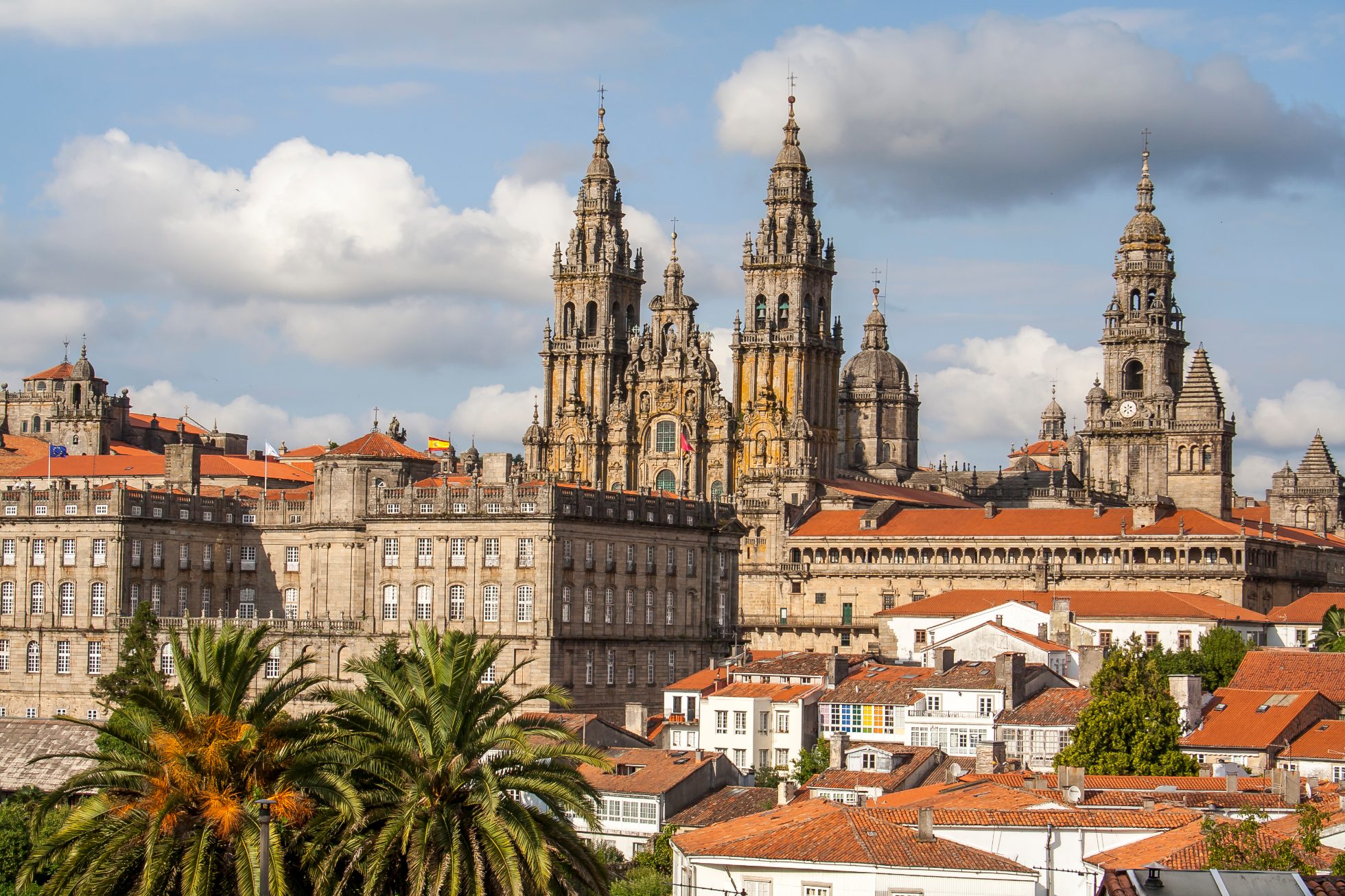Katedra w Santiago de Compostela, La Coruna, Galicja, Hiszpania, wakacje w Hiszpanii